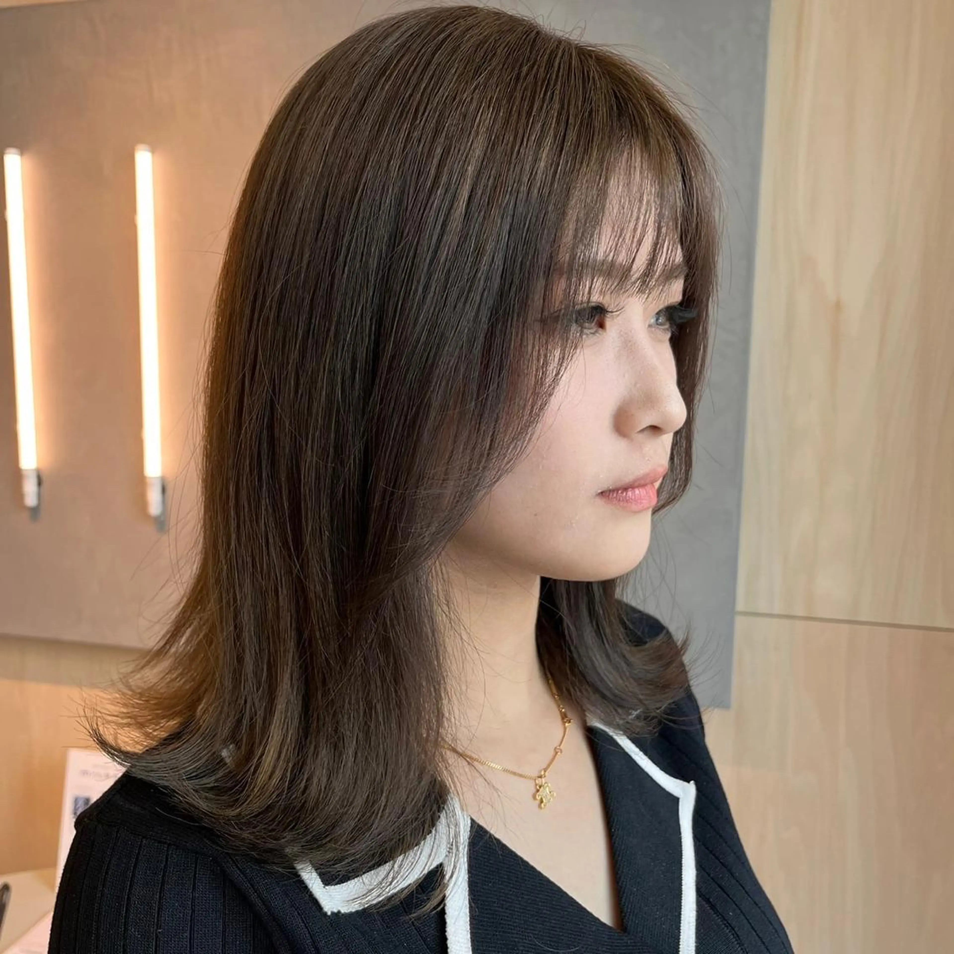 ミディアム カット ヘアカラー トリートメント 恒松 大毅のヘアスタイル