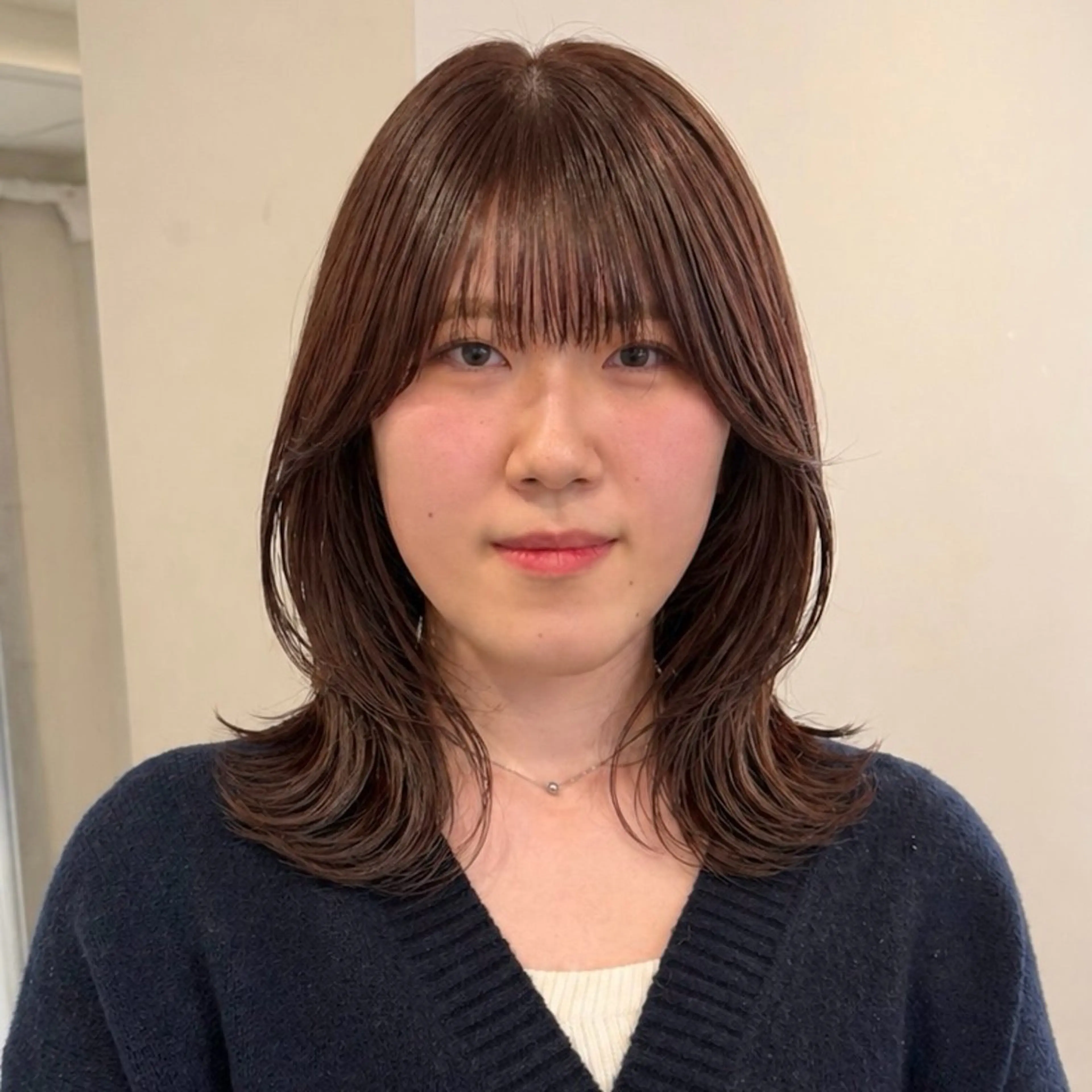 ミディアム カラー SAKI 新宿のヘアスタイル