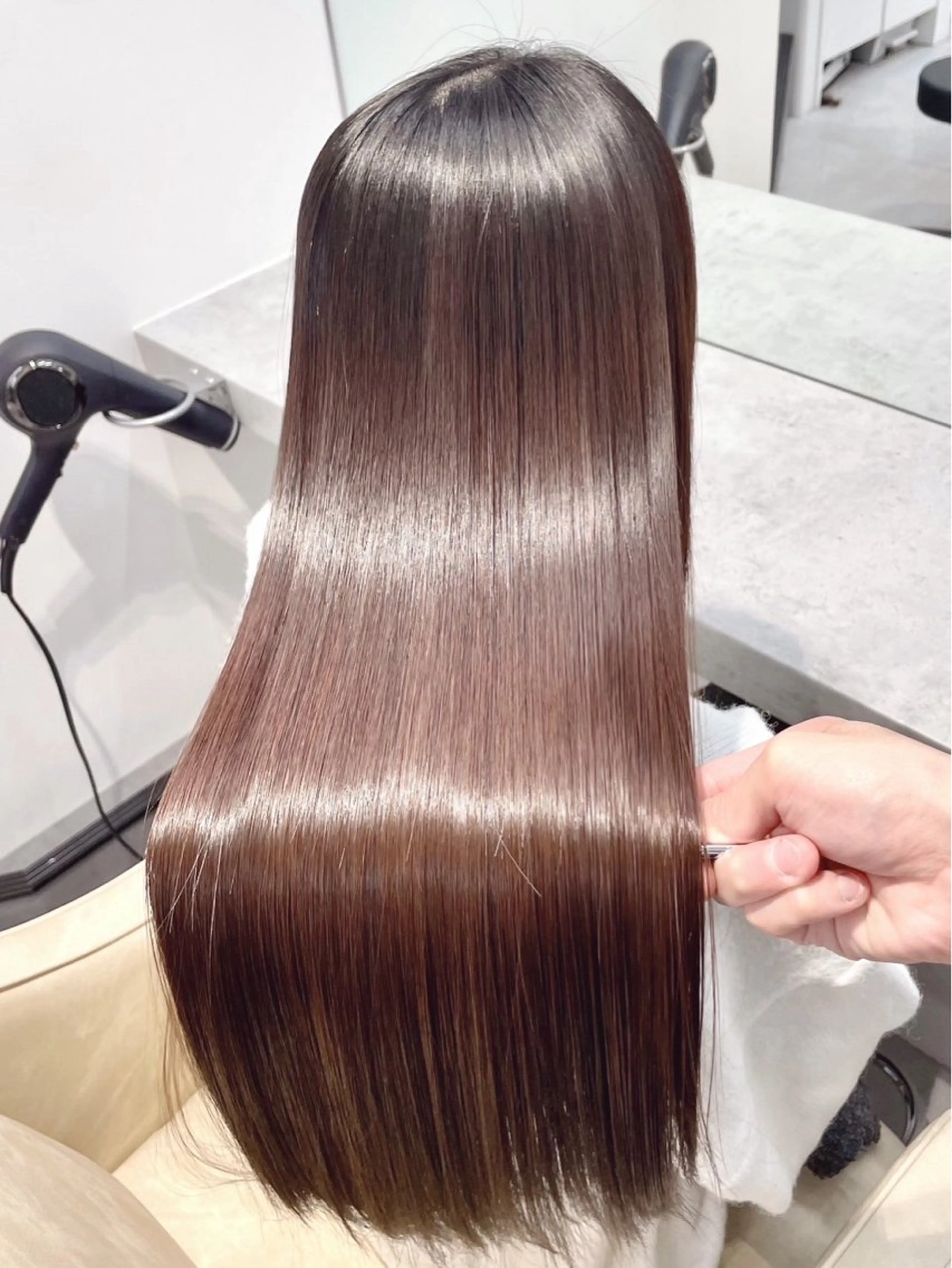 ロング 美髪改善ストレート/ 植村友哉のヘアスタイル