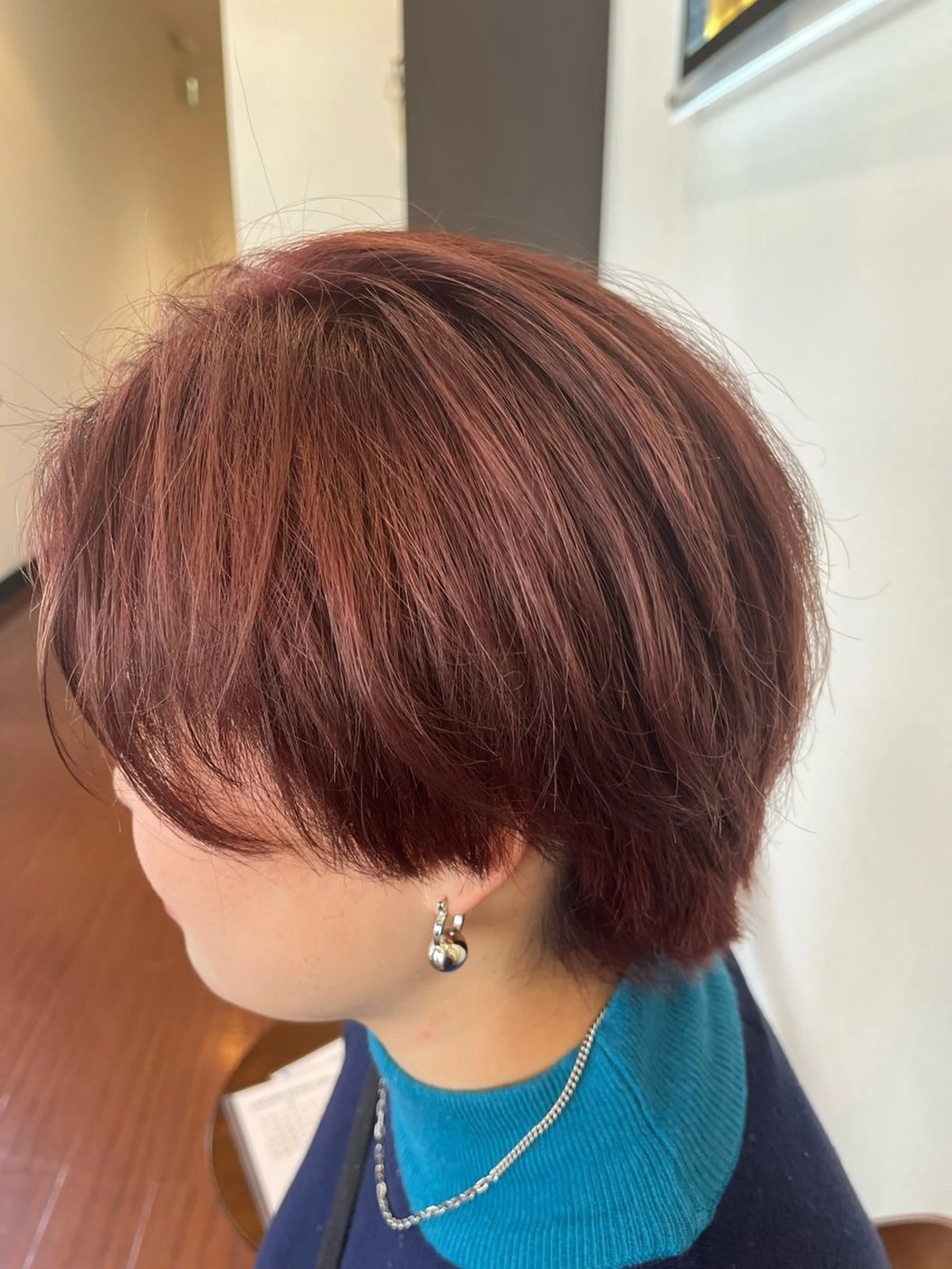 ショート カラー ブラウンカラー ピンクカラー ピンクブラウン ヘアカラー トリートメント 🐻牧野 芹帆🐻のヘアスタイル