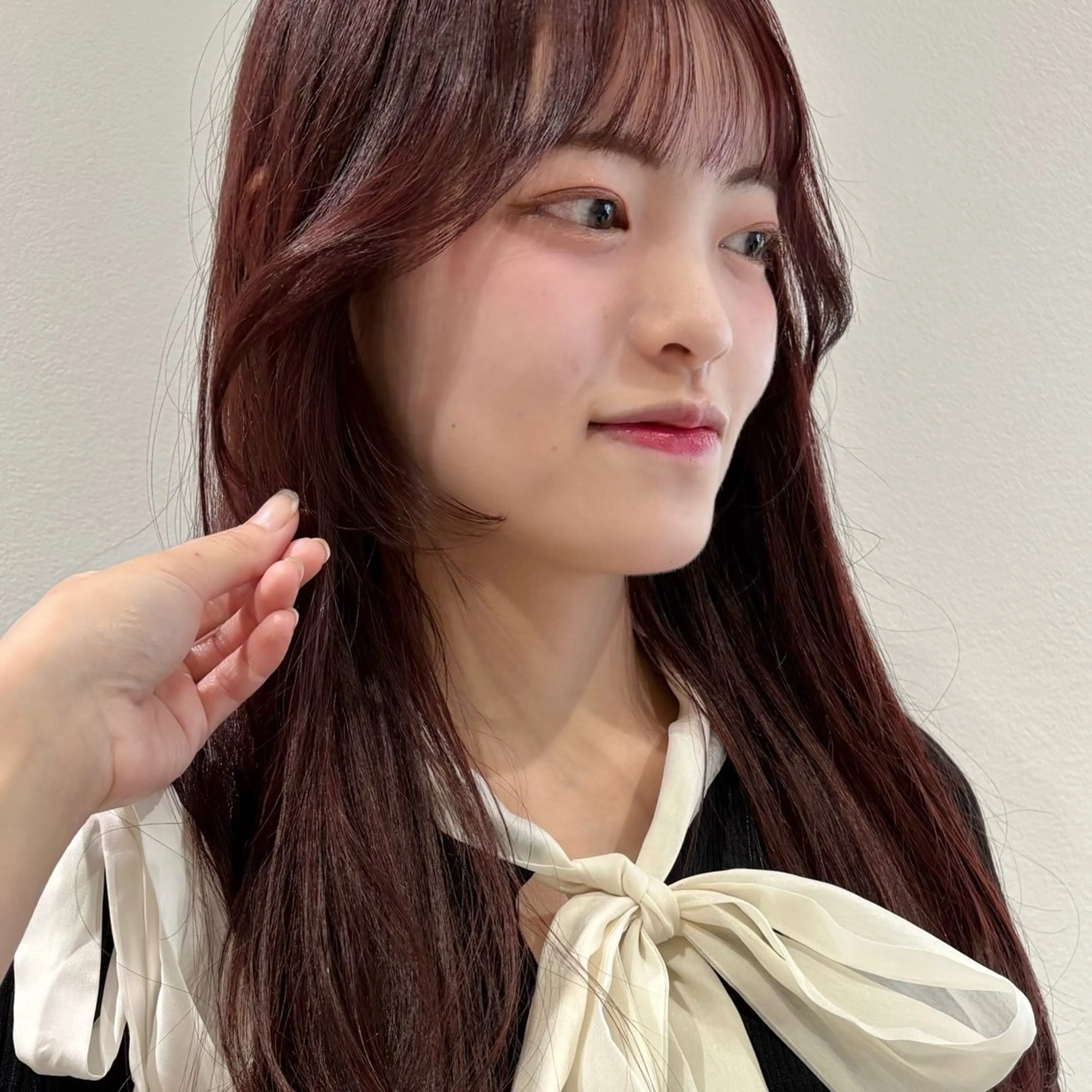 🍏✨当日限定✨カット+トリートメント🍏 【ボブ/レイヤーカット/クビレ/顔周り/小顔/ぱっつん前髪/韓国/下北沢】の写真