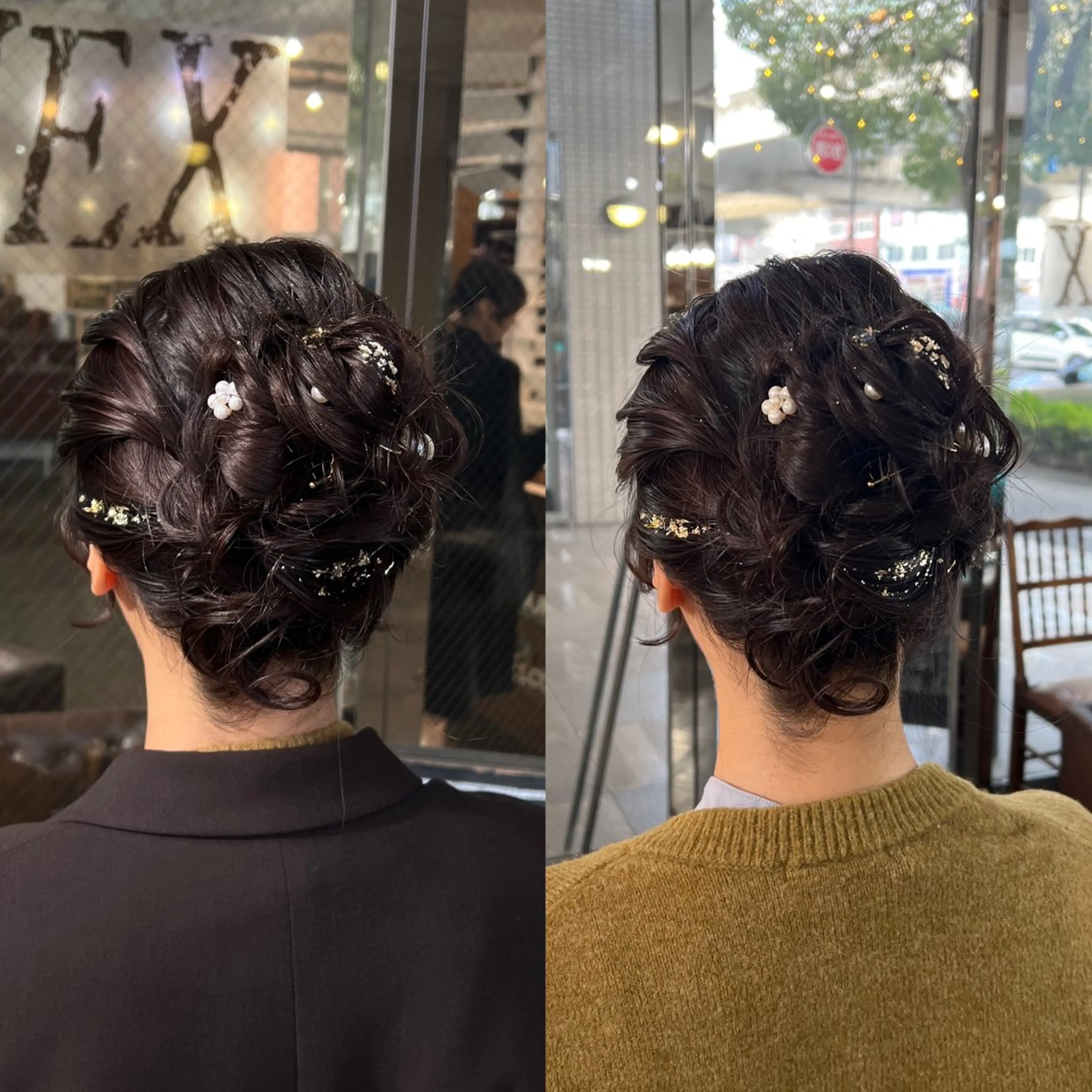 ヘアアレンジ ヘアセット ハイライト/レイヤー /ハイトーン/AOIのヘアスタイル