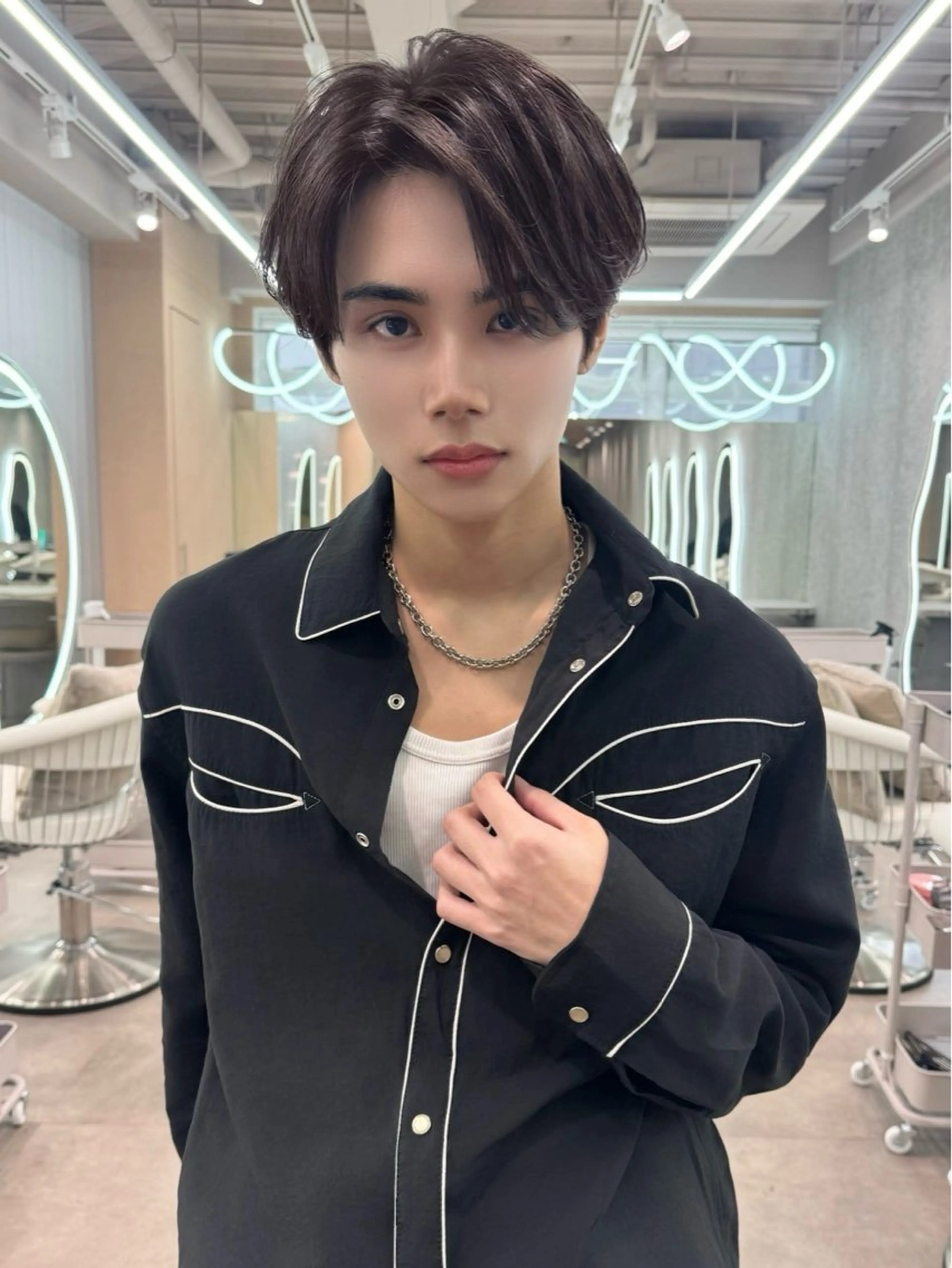 メンズ ブリーチなしW🎀 髪質改善／はのんのヘアスタイル