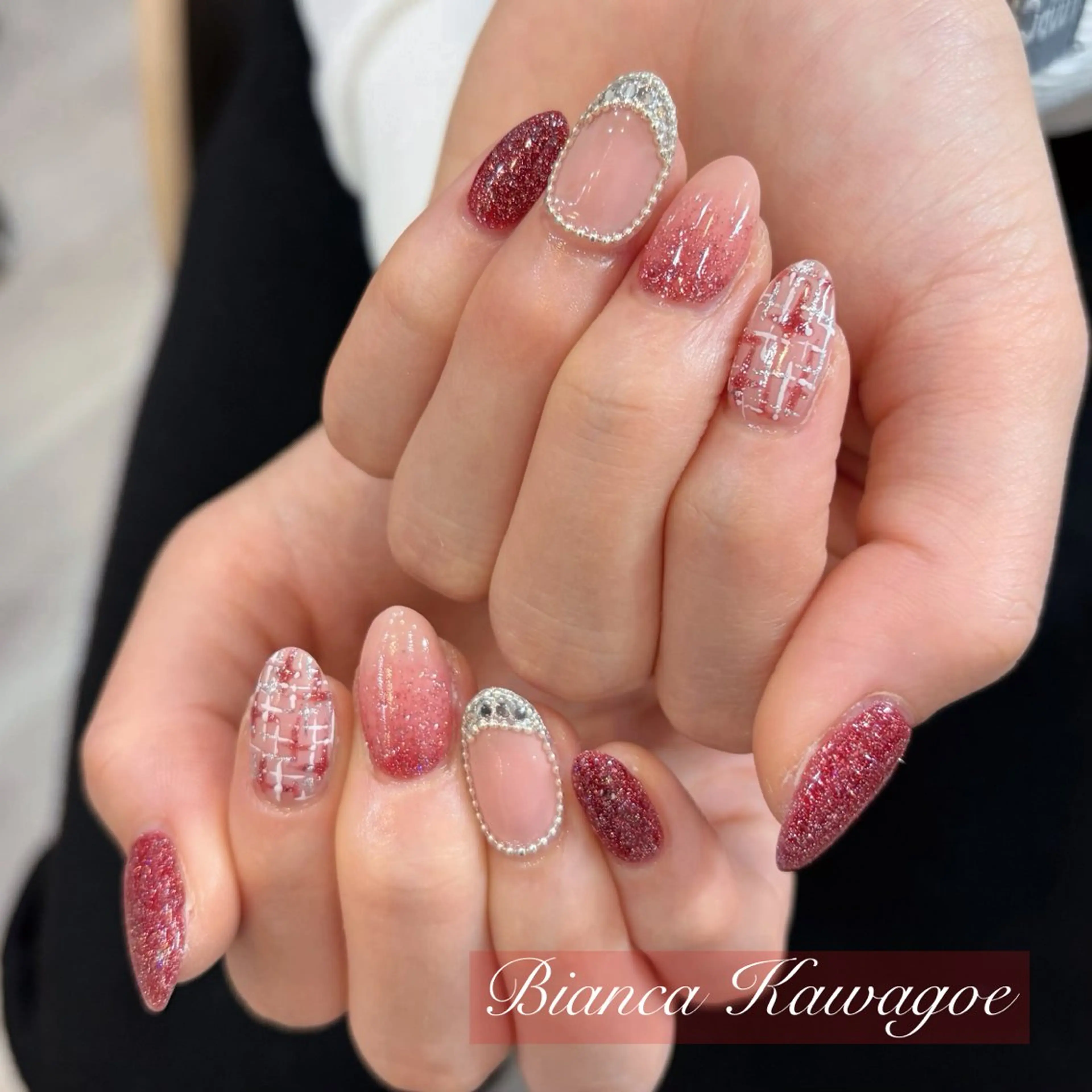 ネイル ハンドネイル Bianca川越 🍓Nakasoneのネイルデザイン