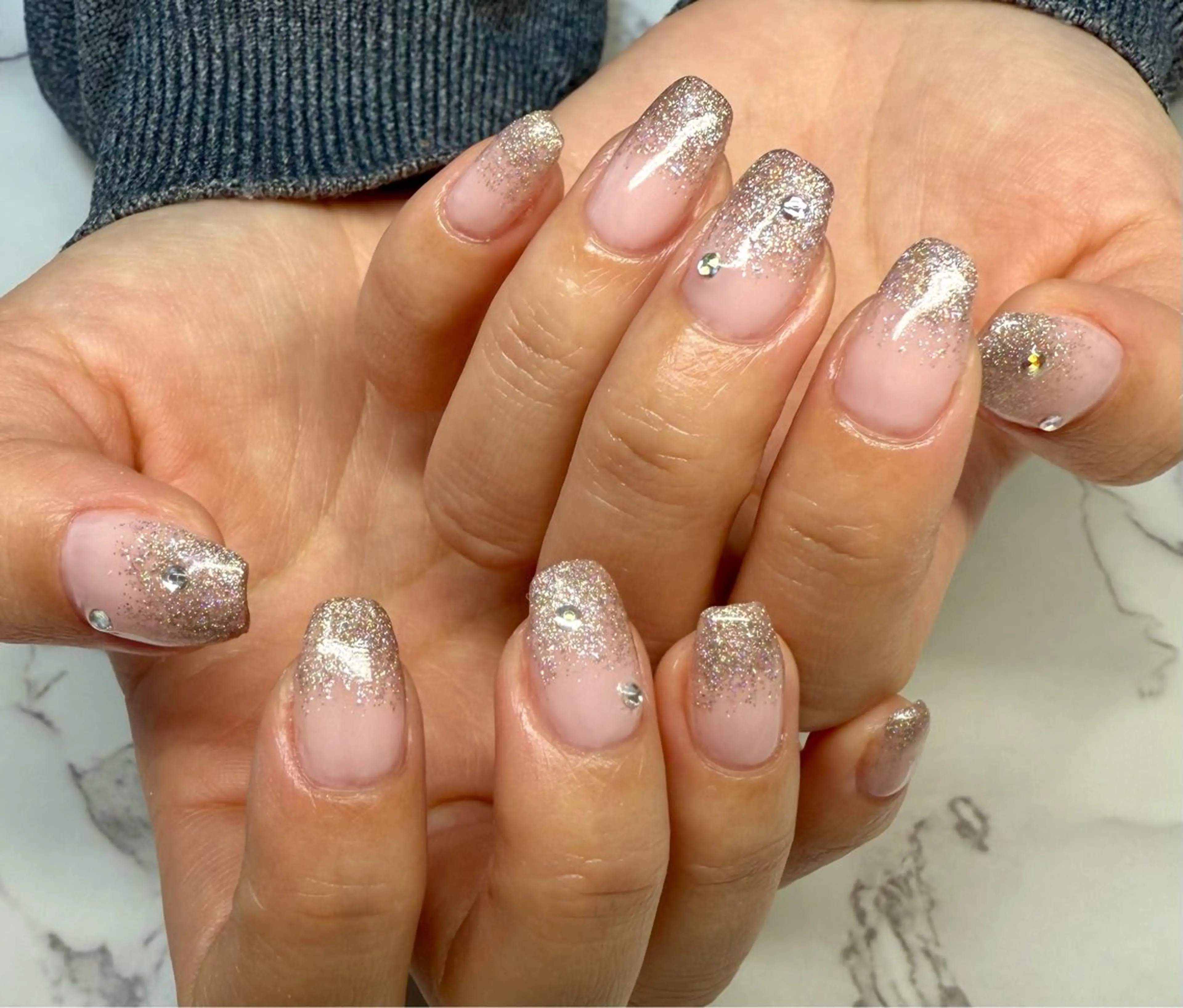 ネイル アートネイル チークネイル フレンチネイル キラキラネイル マグネットネイル Mai’s nailのネイルデザイン