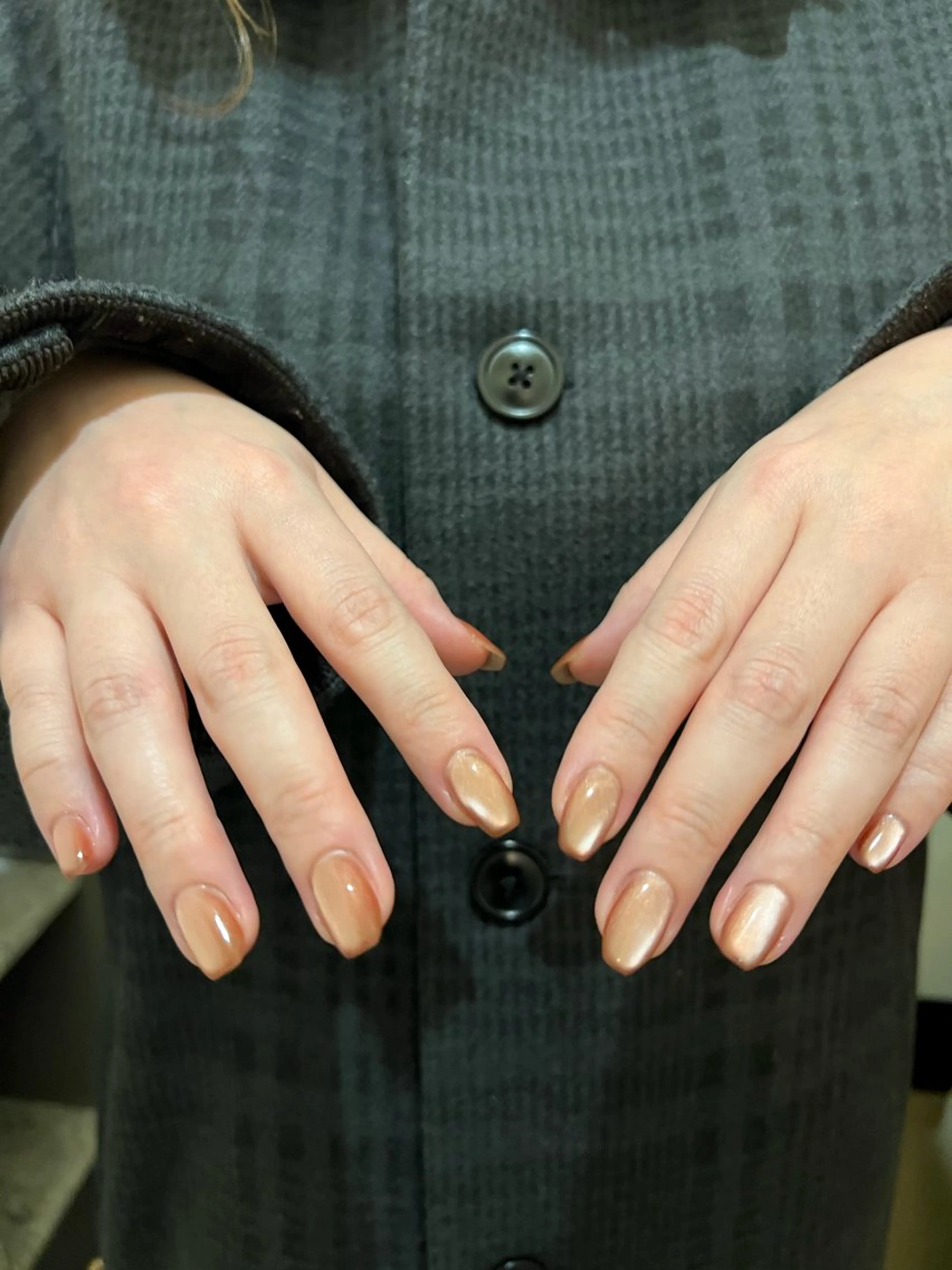 ネイル オレンジ 赤色 urun eriのネイルデザイン