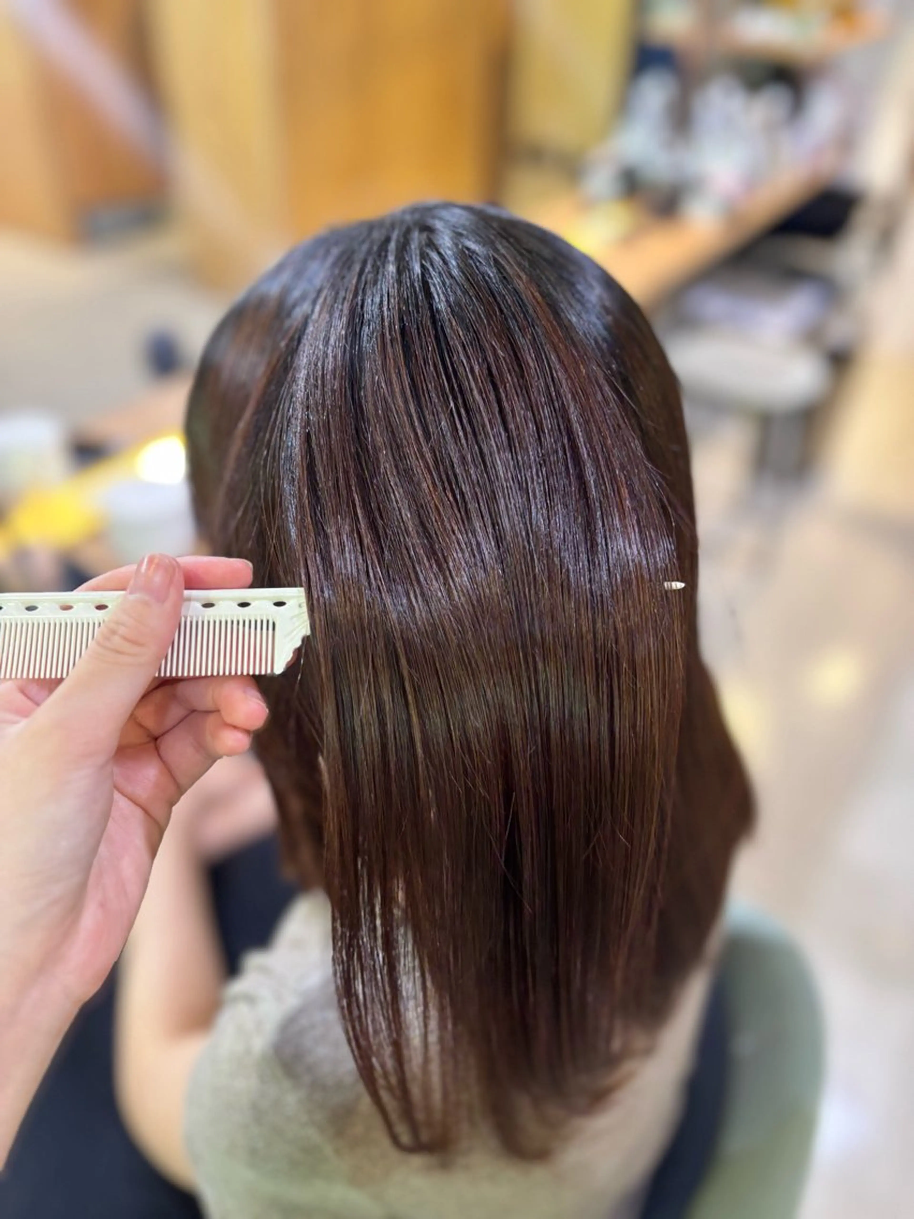 ミディアム 髪質改善 Kazuha /透明感カラーのヘアスタイル