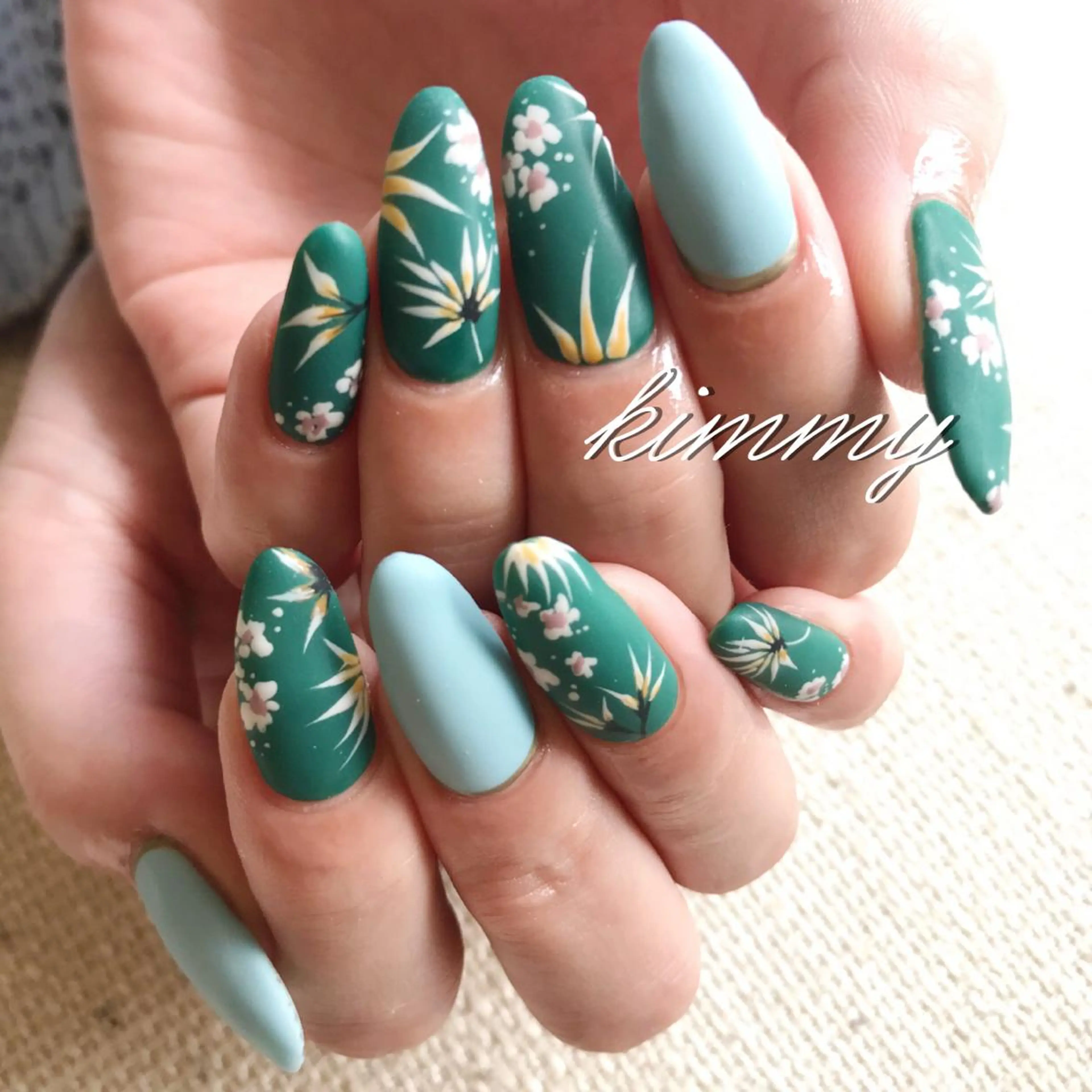 ネイル マットネイル kimmy nailsのネイルデザイン