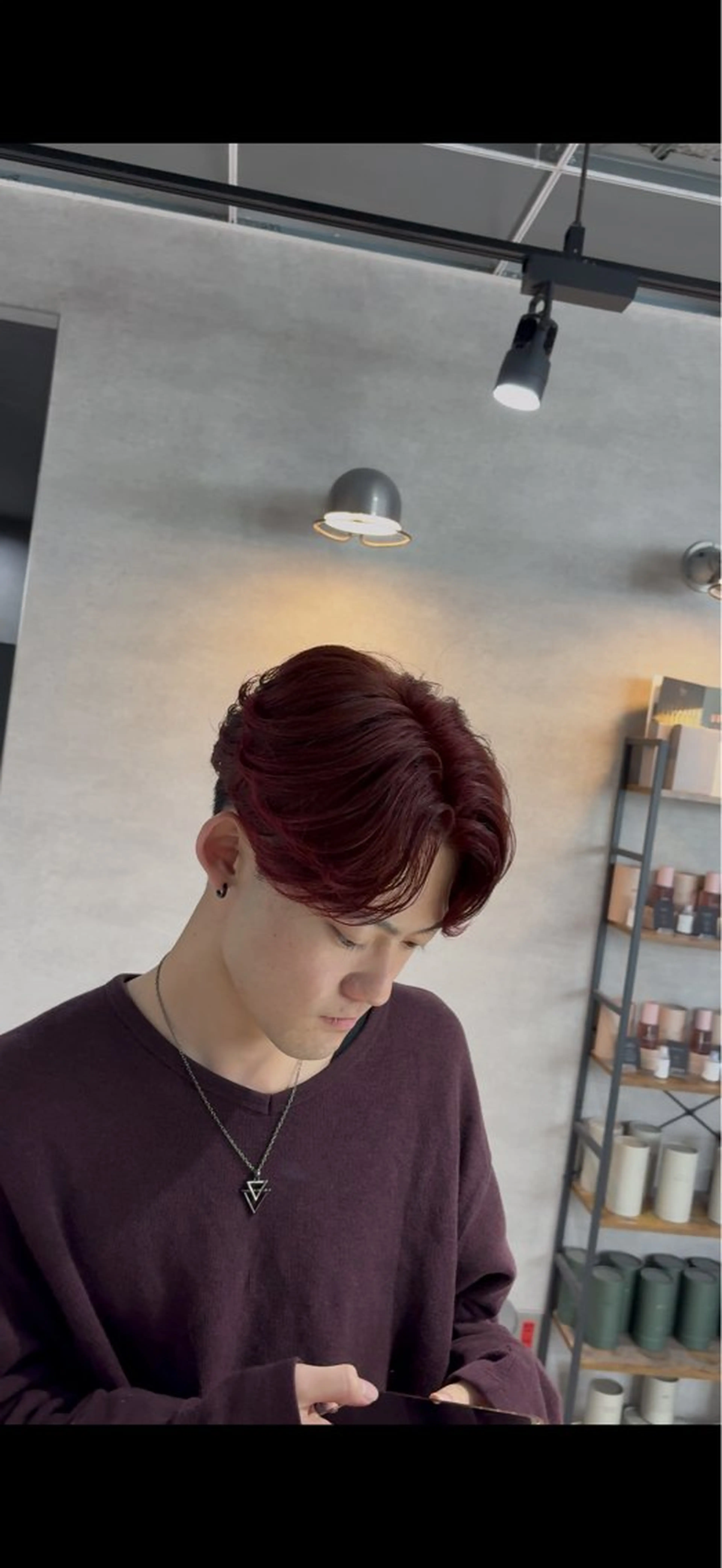 メンズ ヘアカラー 荻原 直翔のヘアスタイル