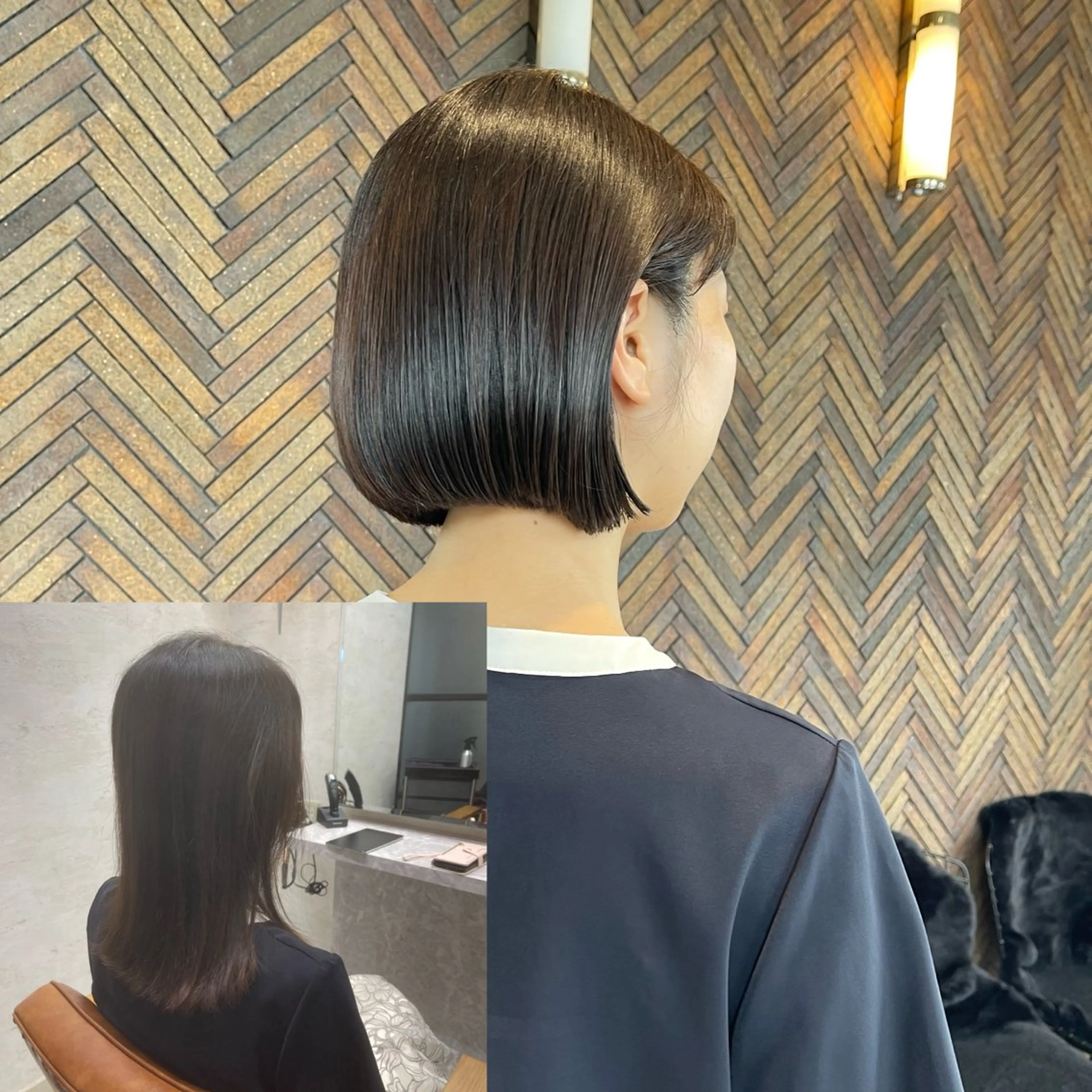 似合わせデザインカット✖︎オトナ透明感✖︎白髪染め【丁寧なカウンセリング】パーソナルカラー、スタイリングのアドバイス✨の写真