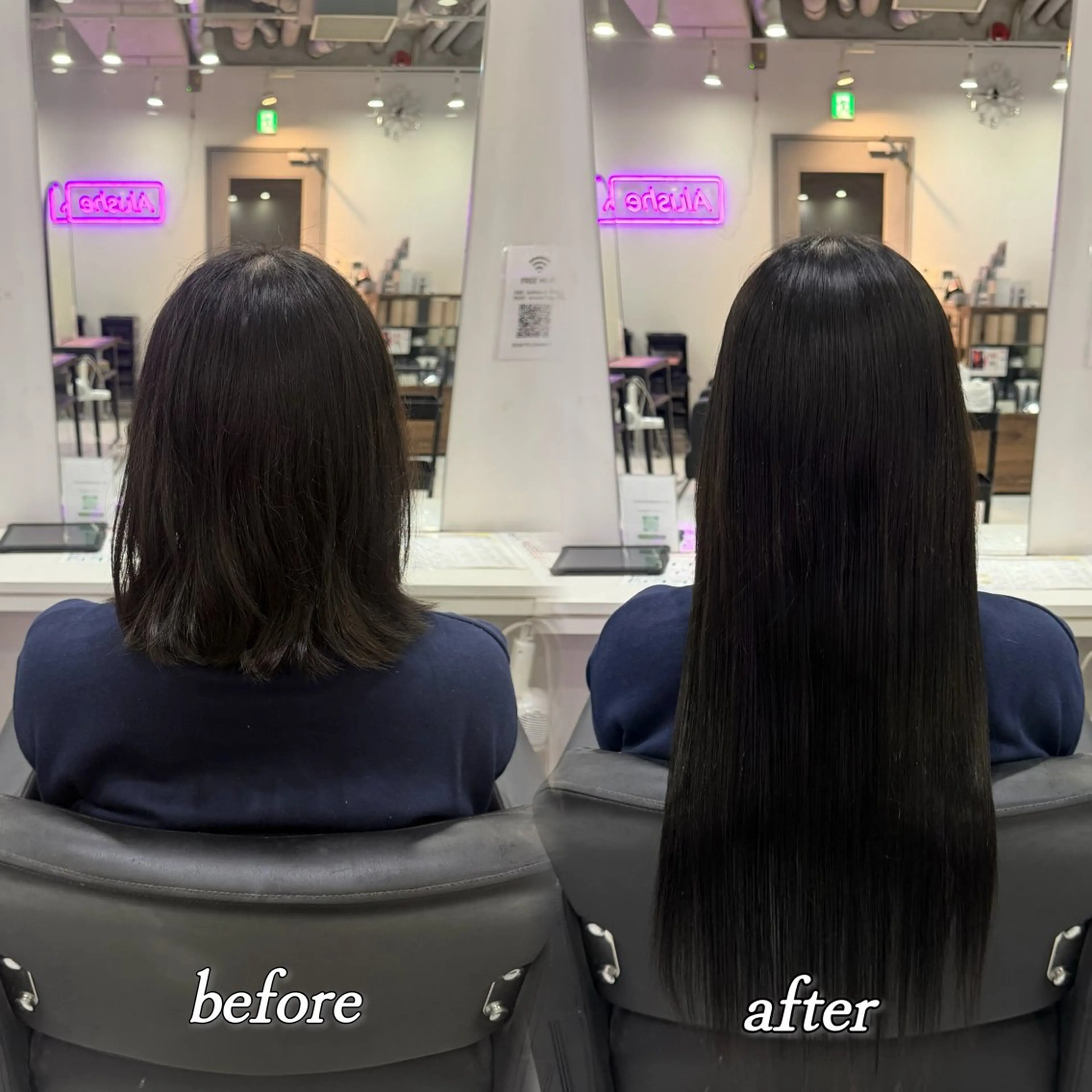 ロング 🦋REISA🦋 エクステ×ハイトーンのヘアスタイル