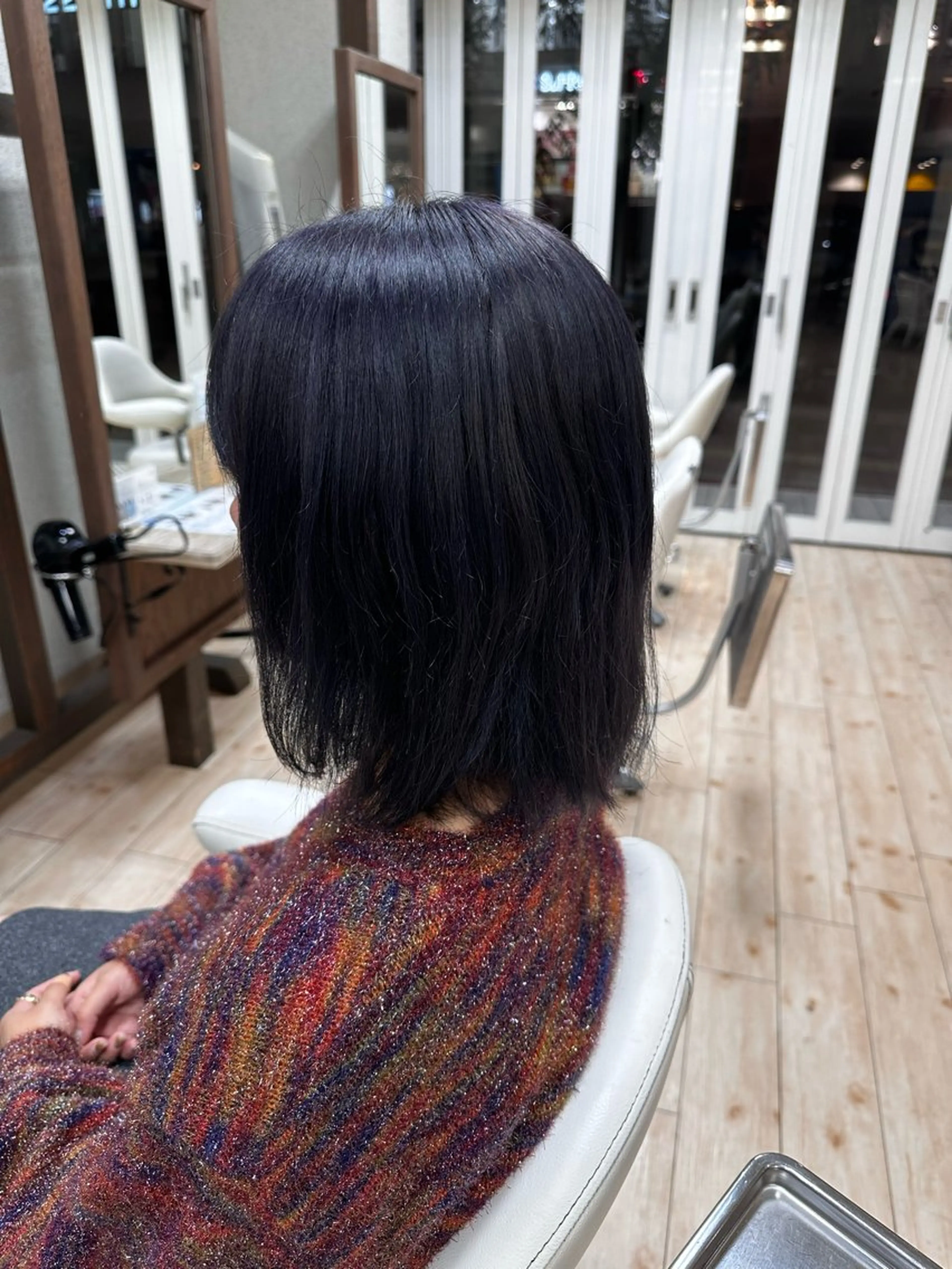 ミディアム カット ヘアカラー トリートメント 阿部 美咲のヘアスタイル