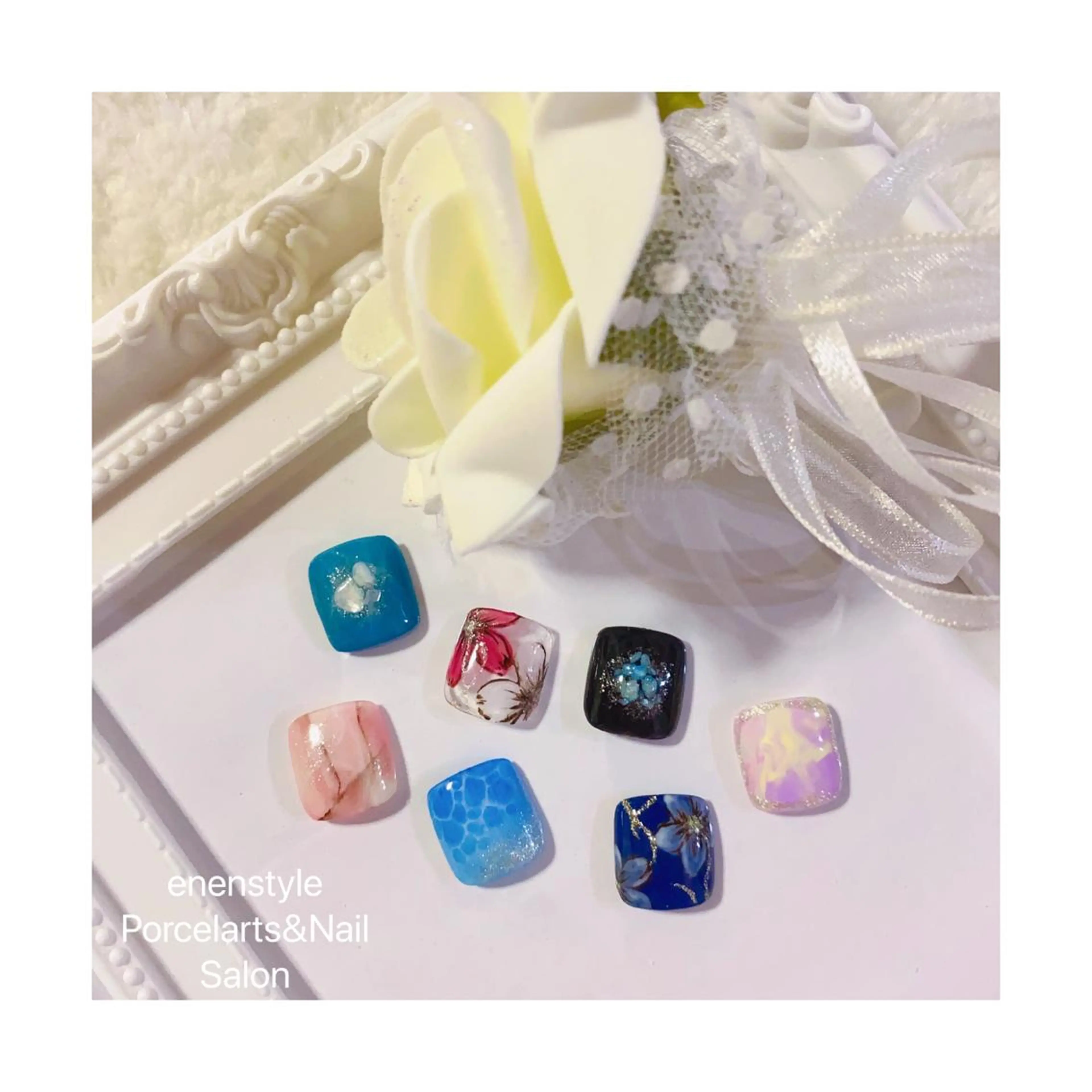 ショート カラー 👑enen style👑のネイルデザイン