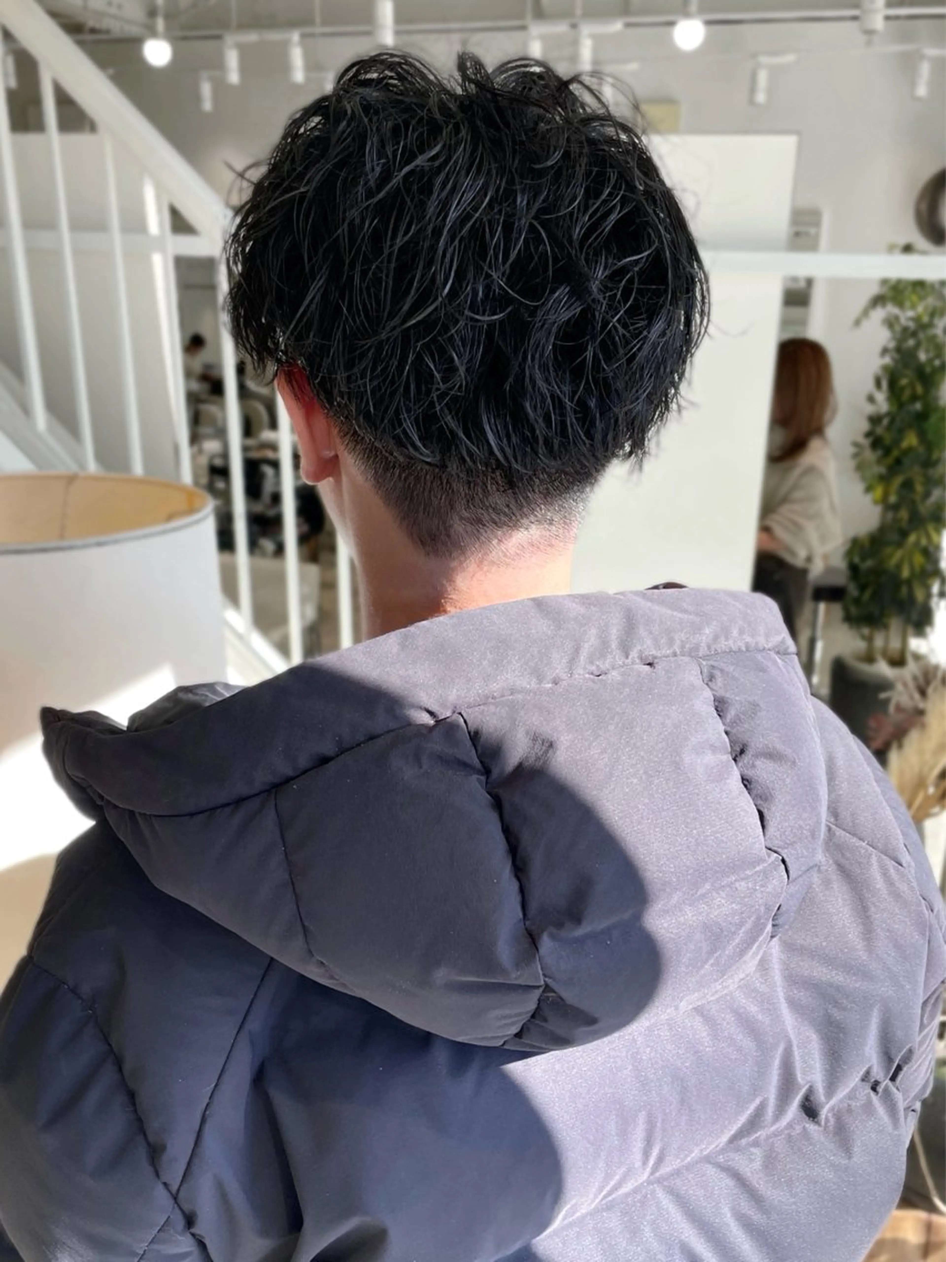 パーマ メンズ 林 千聖のヘアスタイル