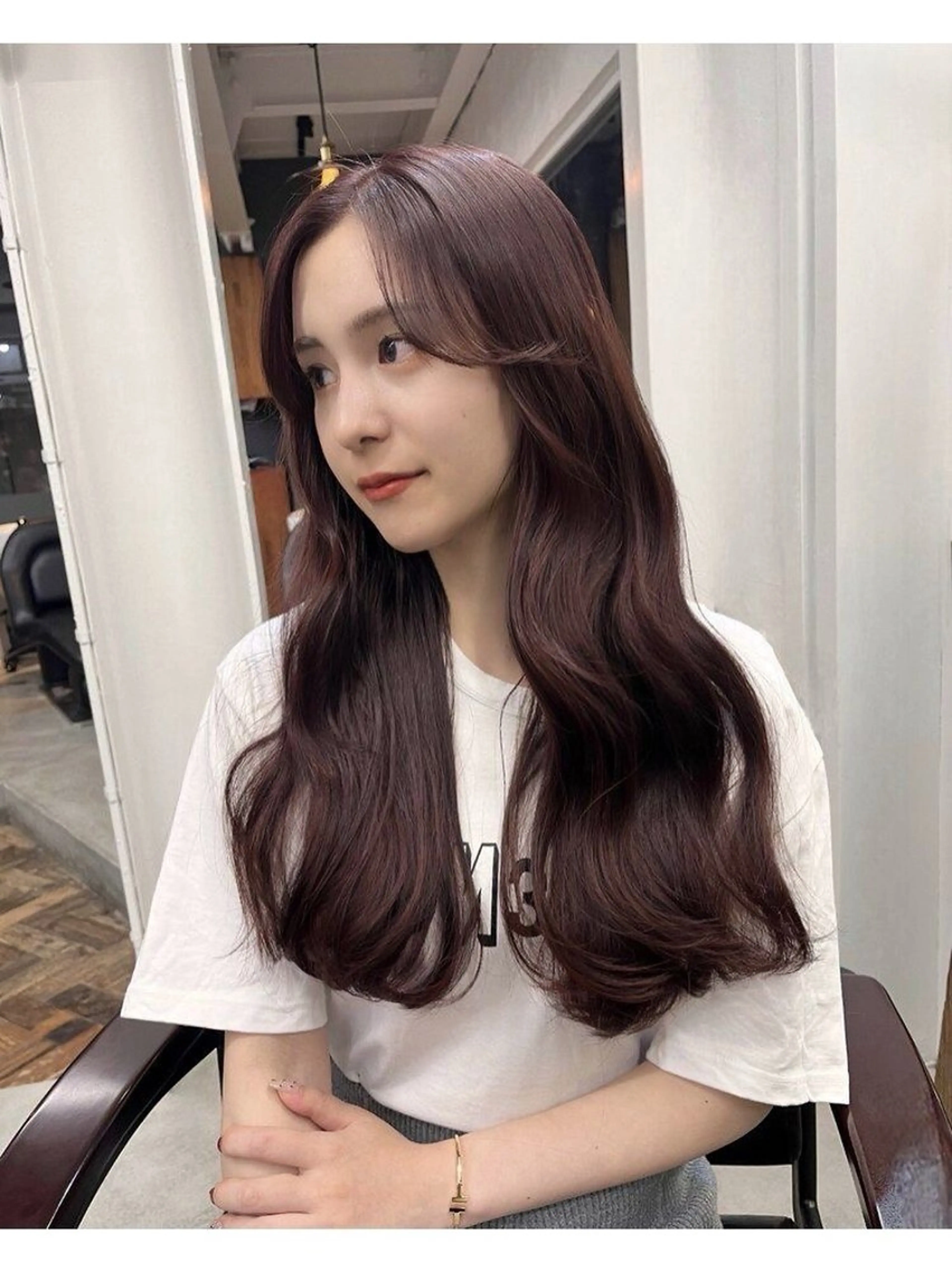 ロング カラー カット ヘアカラー 透明感カラー🐾 Riona🎀のヘアスタイル