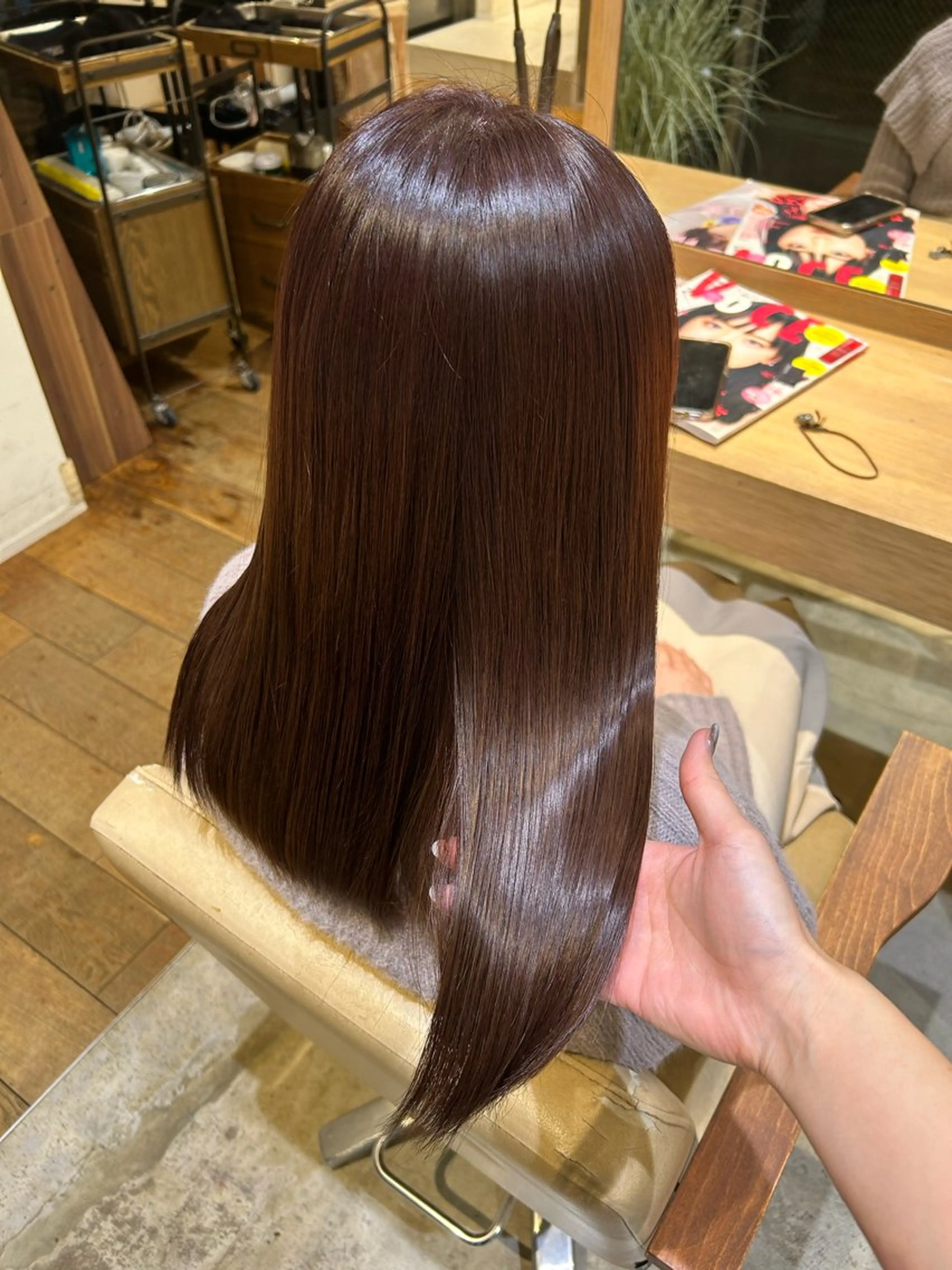 ロング トリートメント ヘアカラー トリートメント 森山 佳小里/カラー /似合わせカットのヘアスタイル