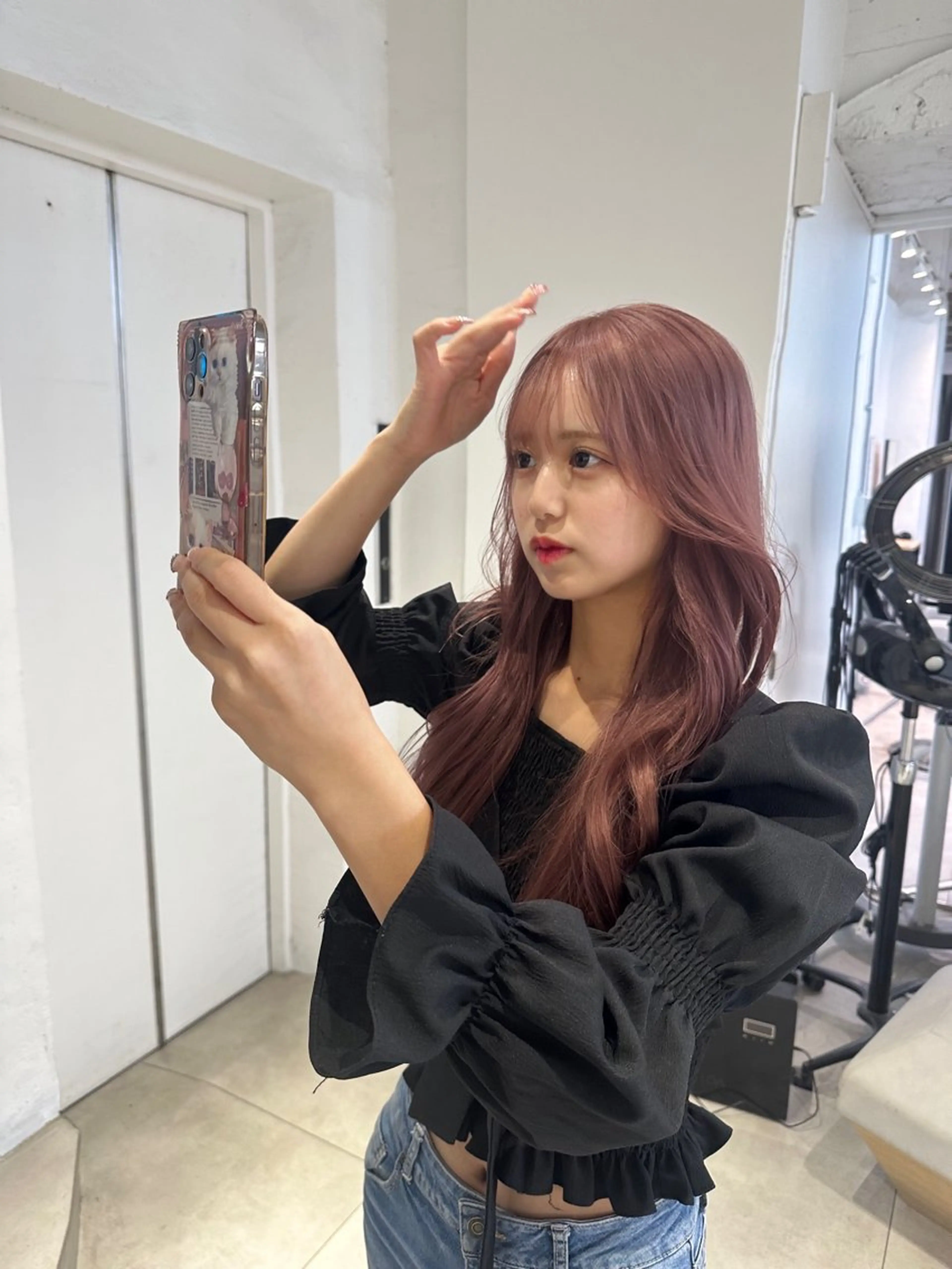 ロング ヘアカラー 韓国ヘアメンズ・レデ ィース特化ミクのヘアスタイル