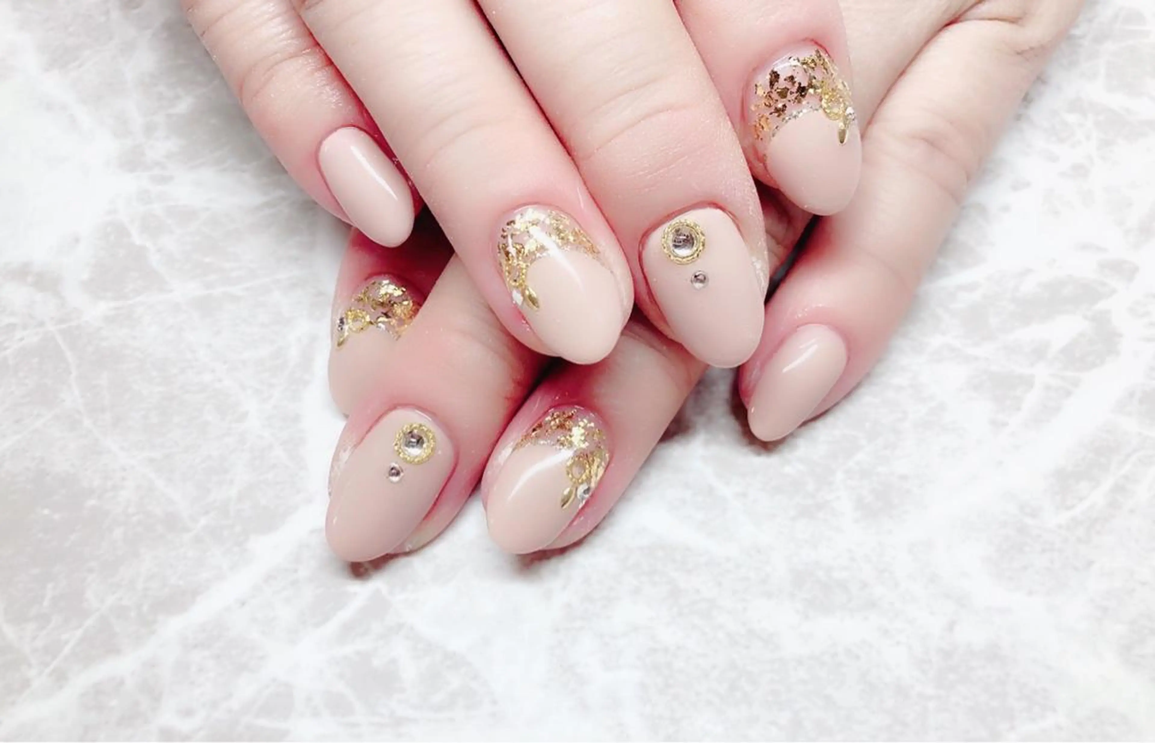 ネイル ハンドネイル マジック ミラーのネイルデザイン