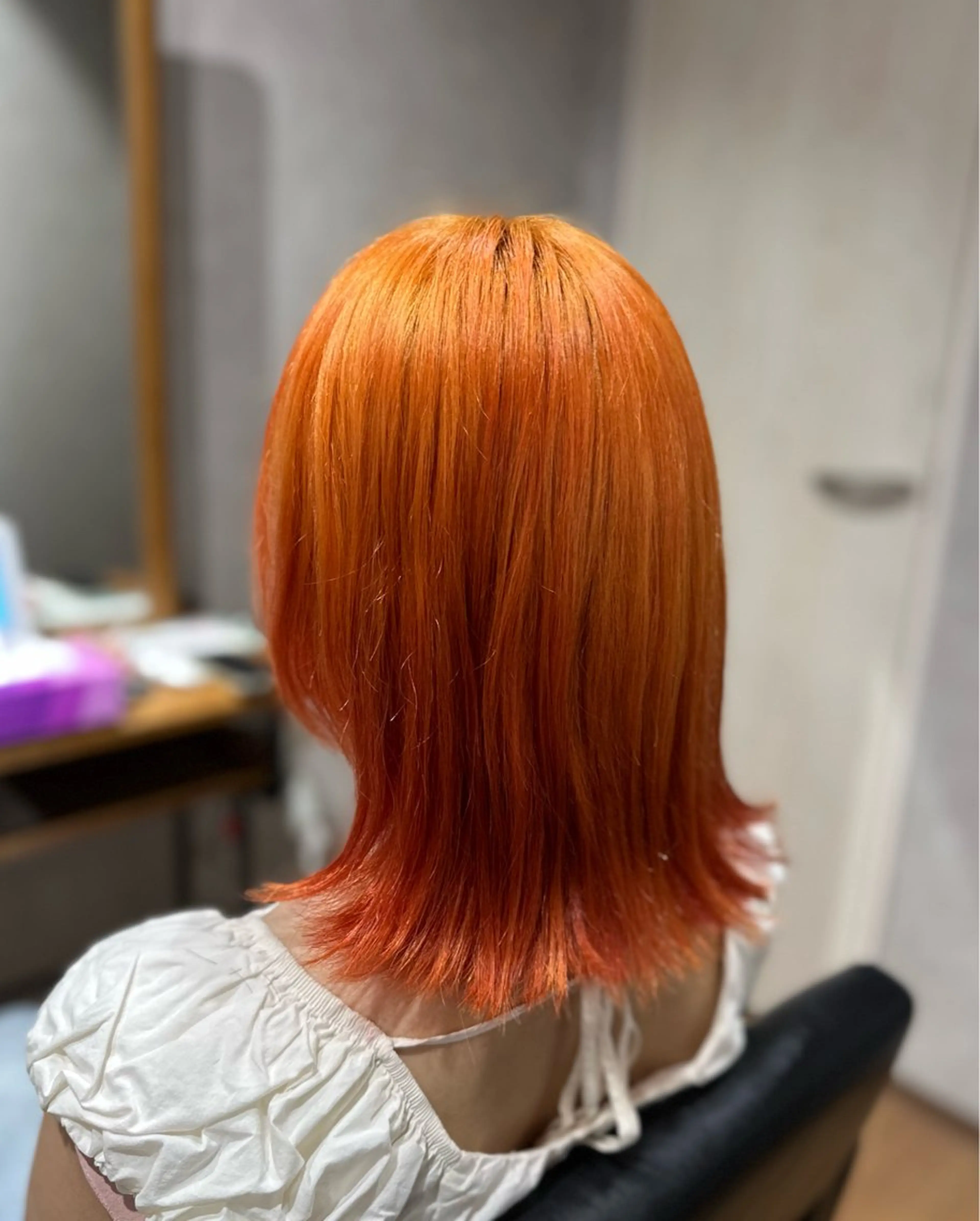 ミディアム ヘアカラー ✂️秋葉原 🤍YURI🤍のヘアスタイル