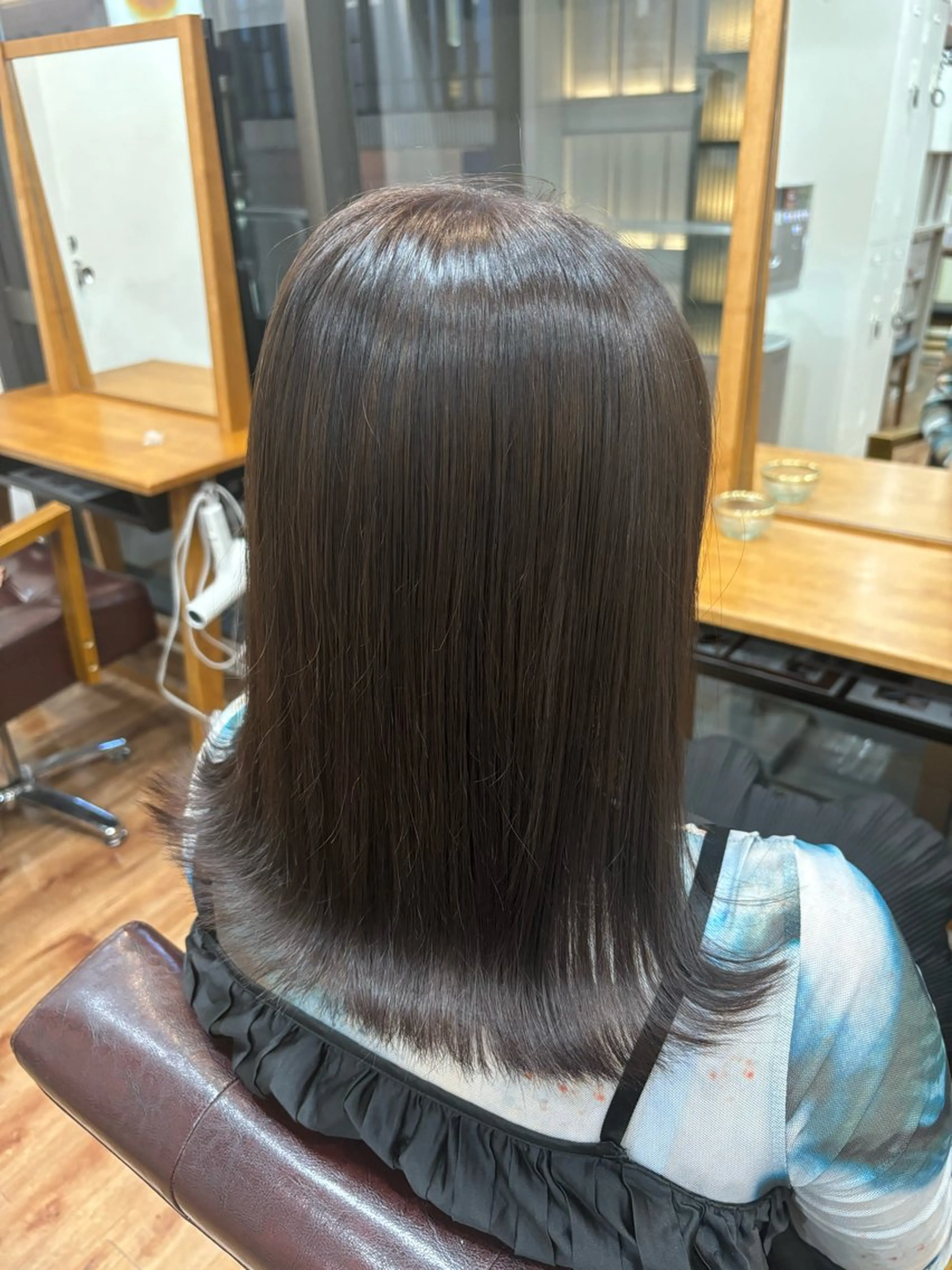 セミロング 中谷 幸音のヘアスタイル