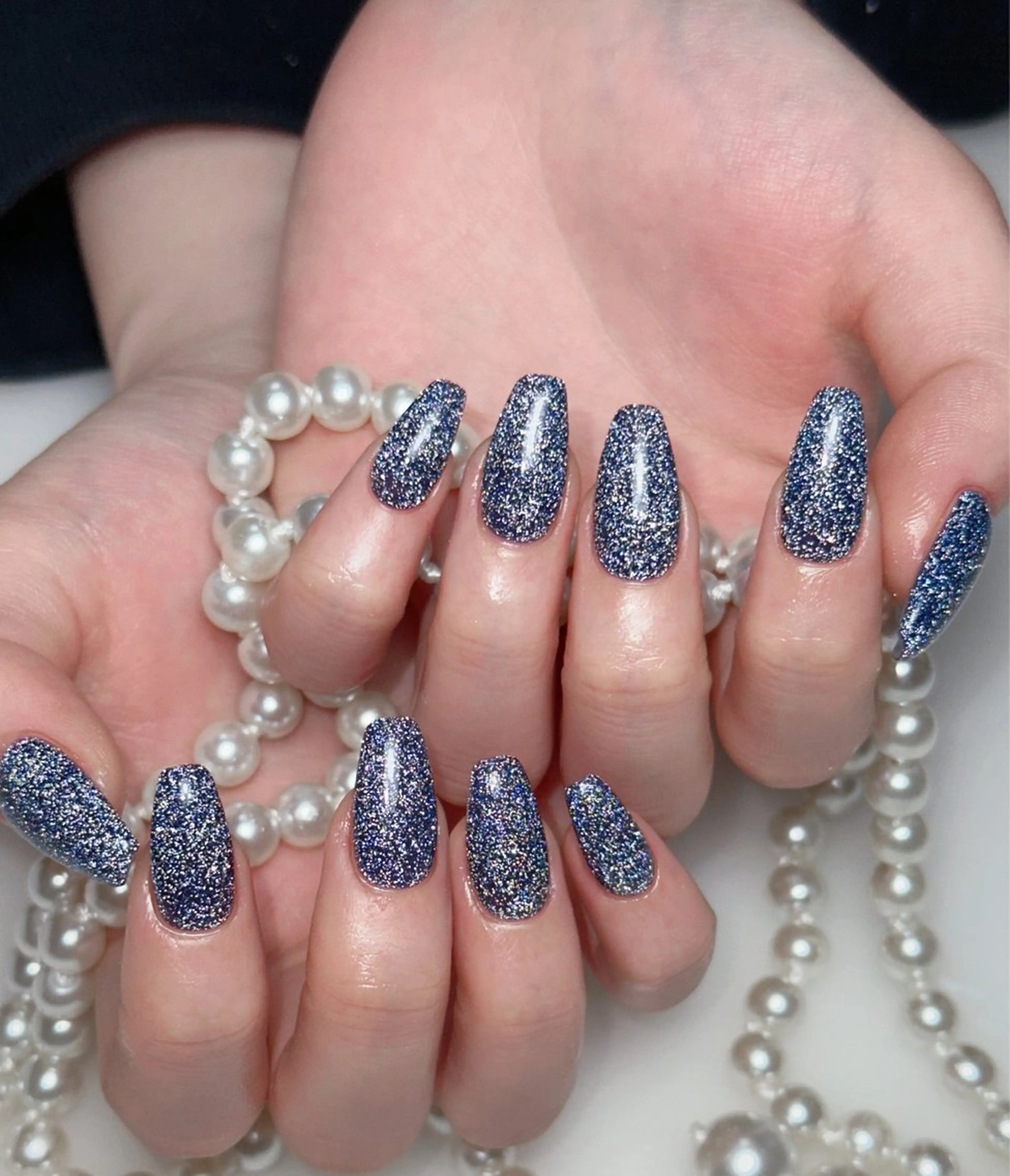 ネイル オーロラネイル 長さ出し フットネイル 韓国ネイル ラメ(グリッター) ハンドネイル 👍thumbs up nail👍のネイルデザイン