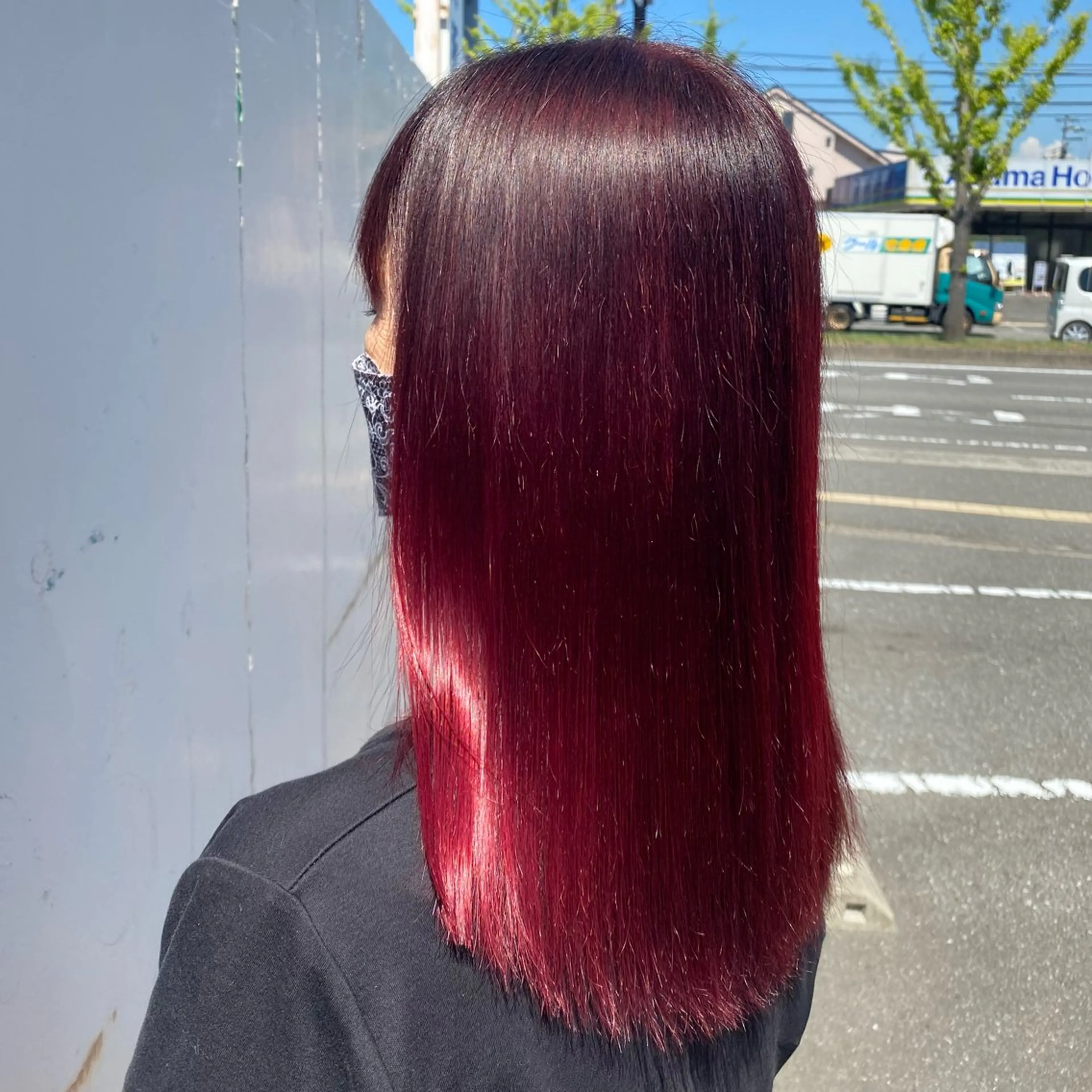 セミロング カラー 惣木 菜穂のヘアスタイル