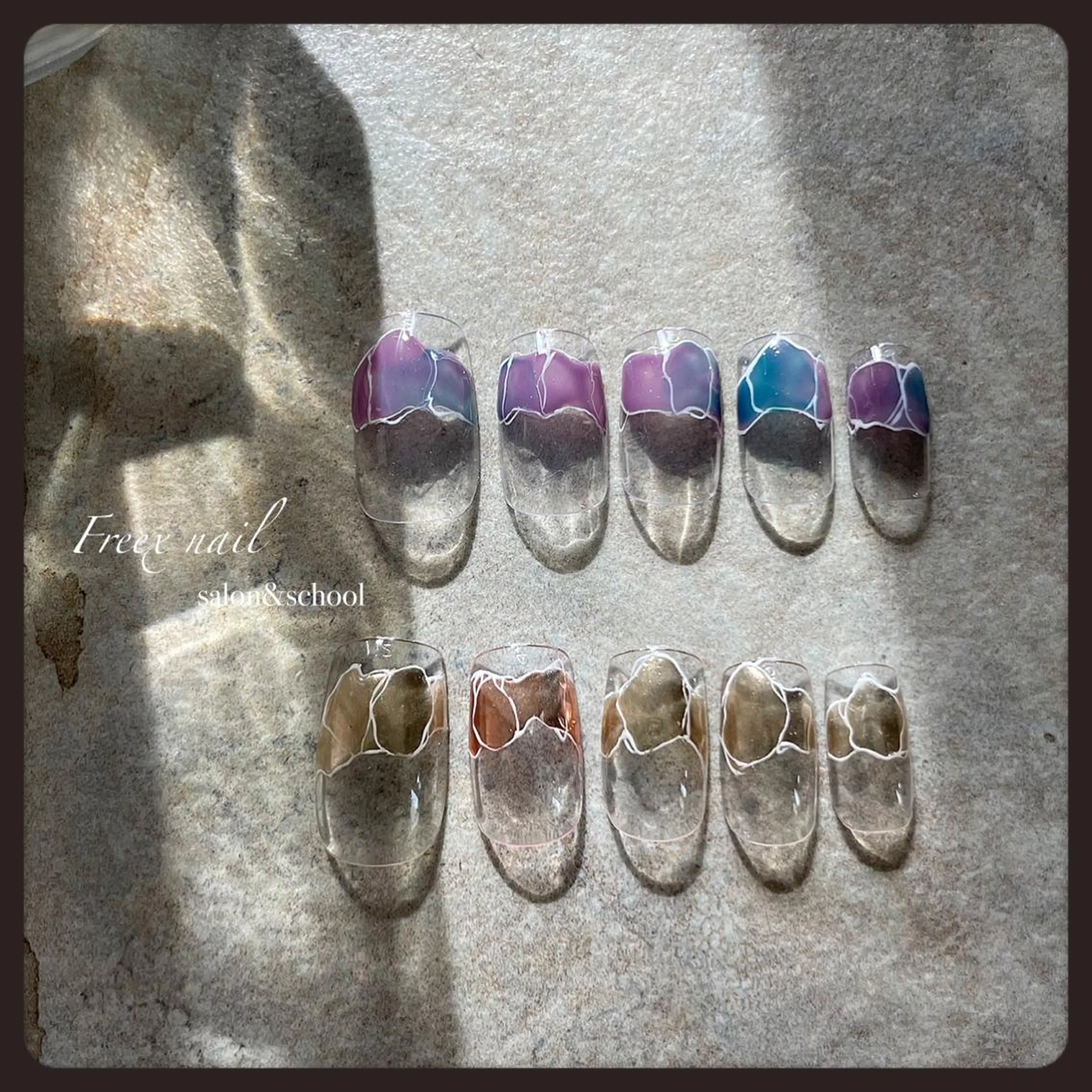 ネイル ハンドネイル ハンドケア freex nail /ニュアンス/個性派のネイルデザイン