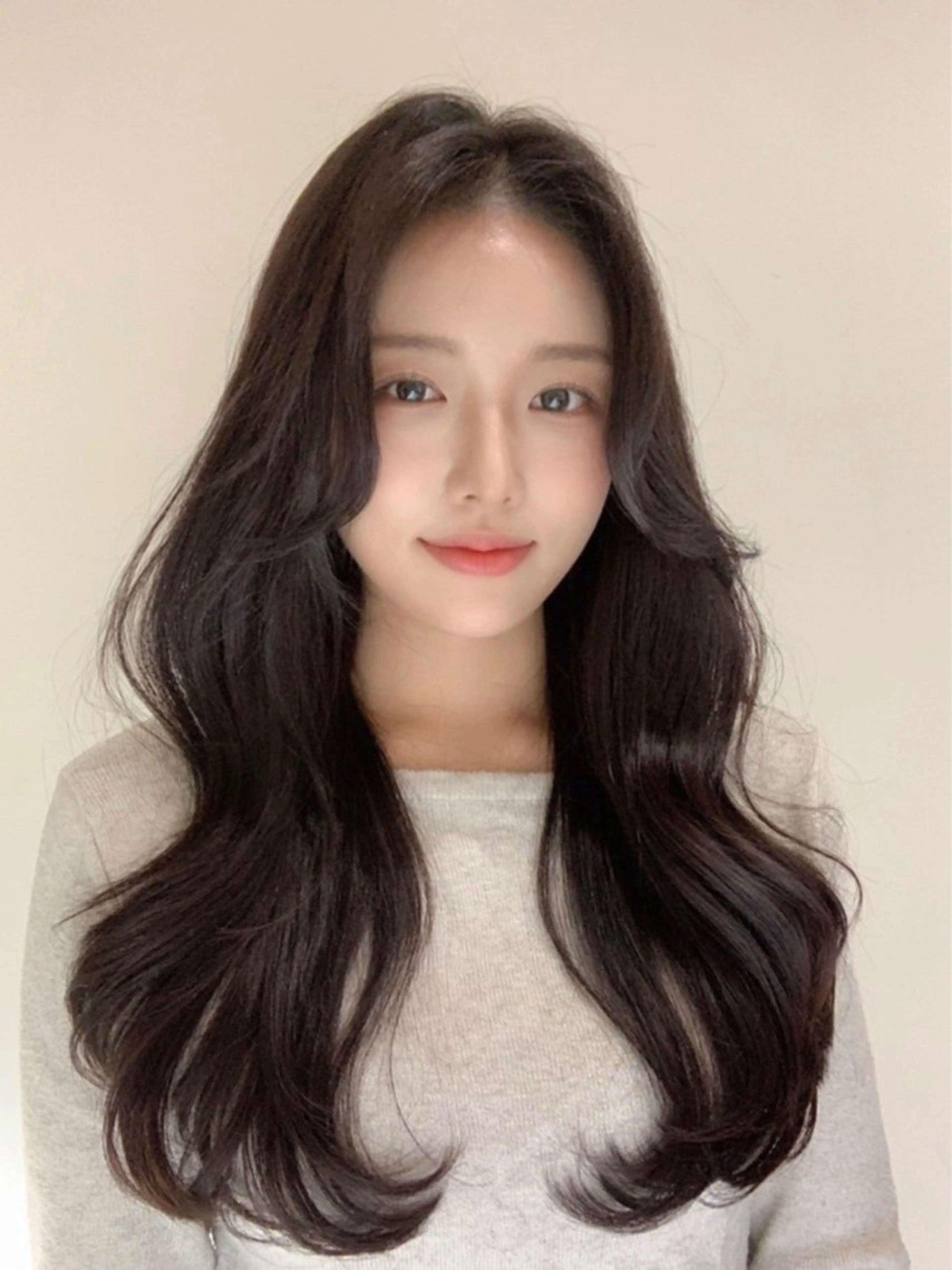 セミロング カット ヘアカラー トリートメント 梅田髪質改善 韓国カット/星野綾哉のヘアスタイル