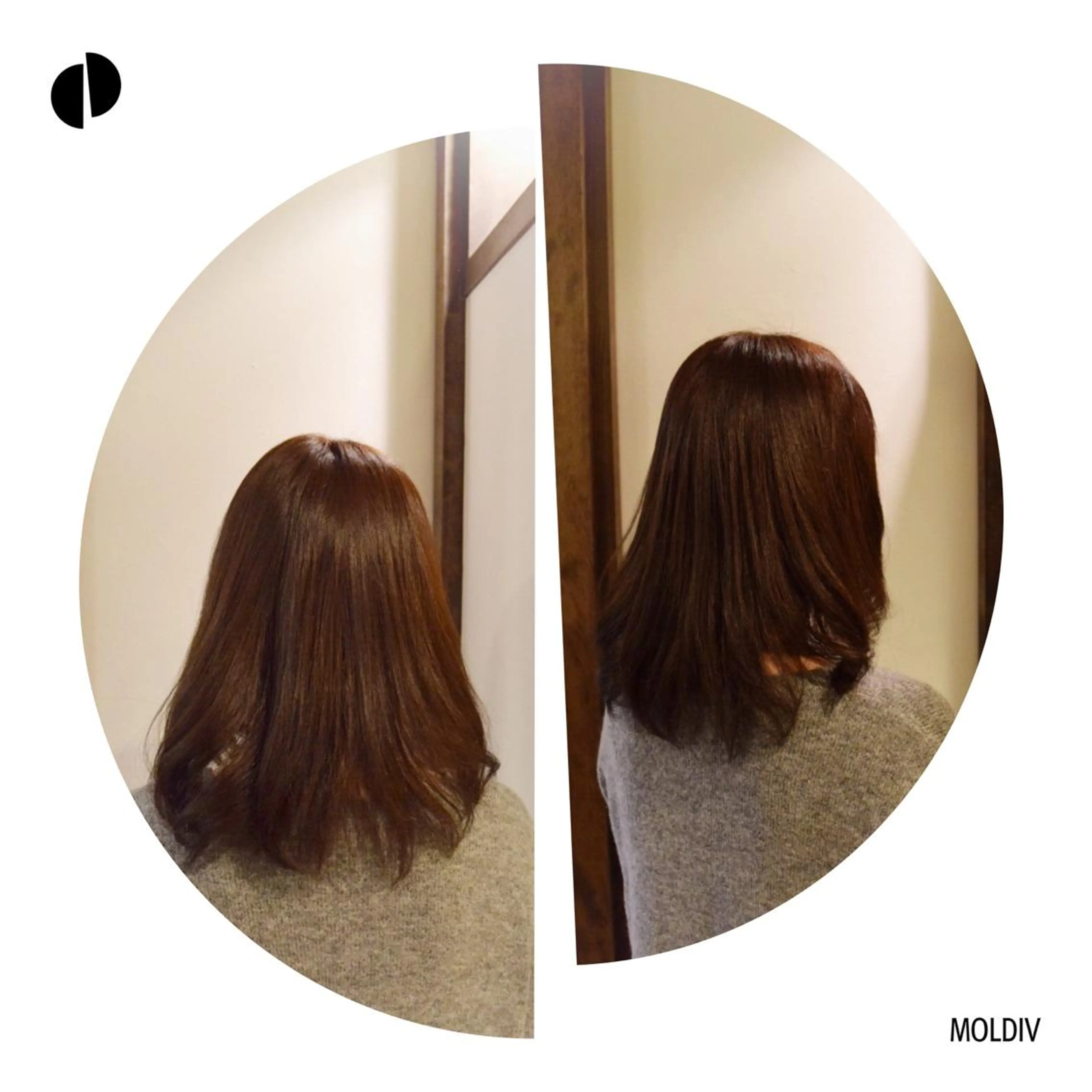 ミディアム セミロング カラー ブラウンカラー ダークブラウン ハイトーンカラー ✨縮毛矯正✨髪質改善 ナカシマ ユミのヘアスタイル