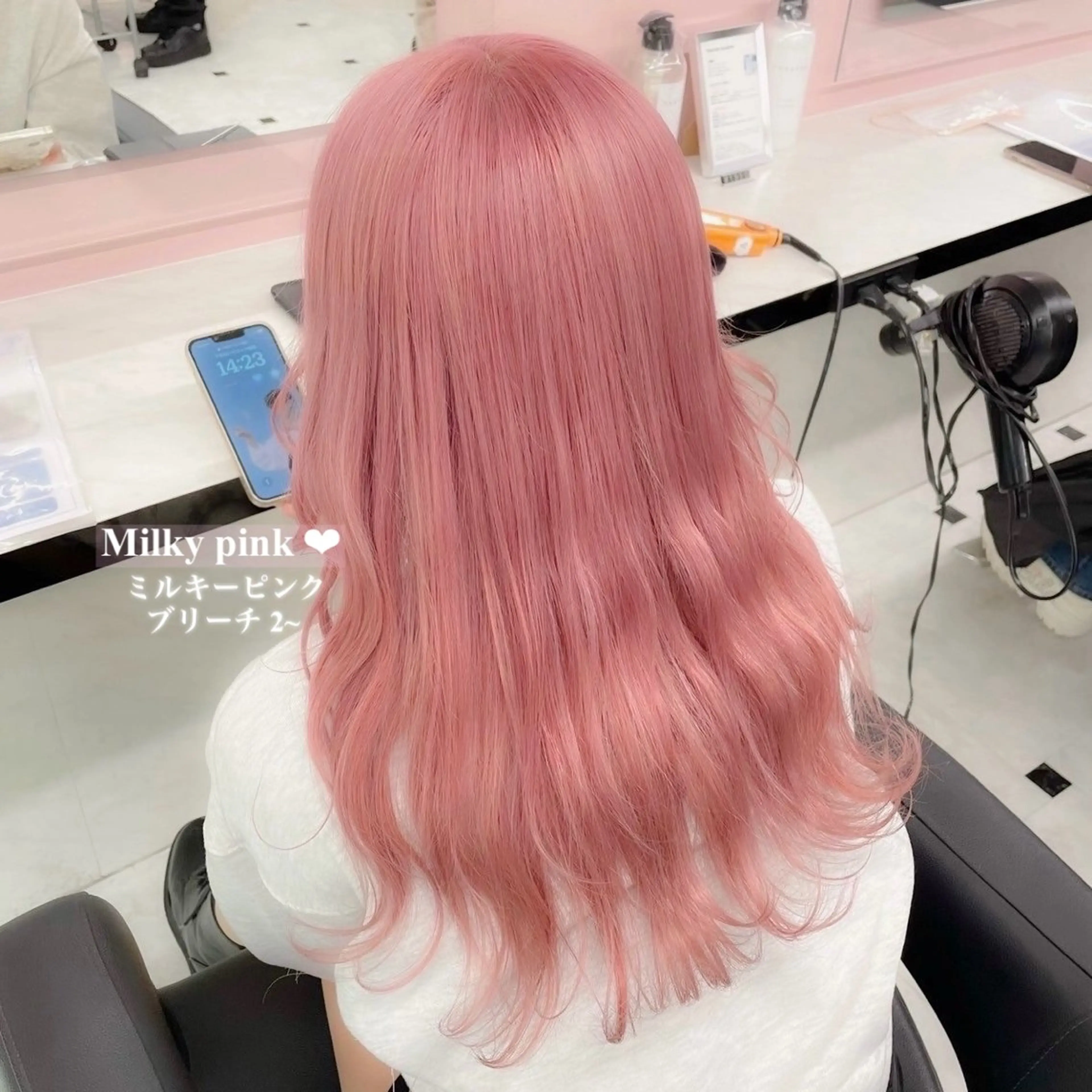 ロング カラー ヘアカラー トリートメント ヘアセット 韓国ワンホンヘア 🎀SHIONEのヘアスタイル