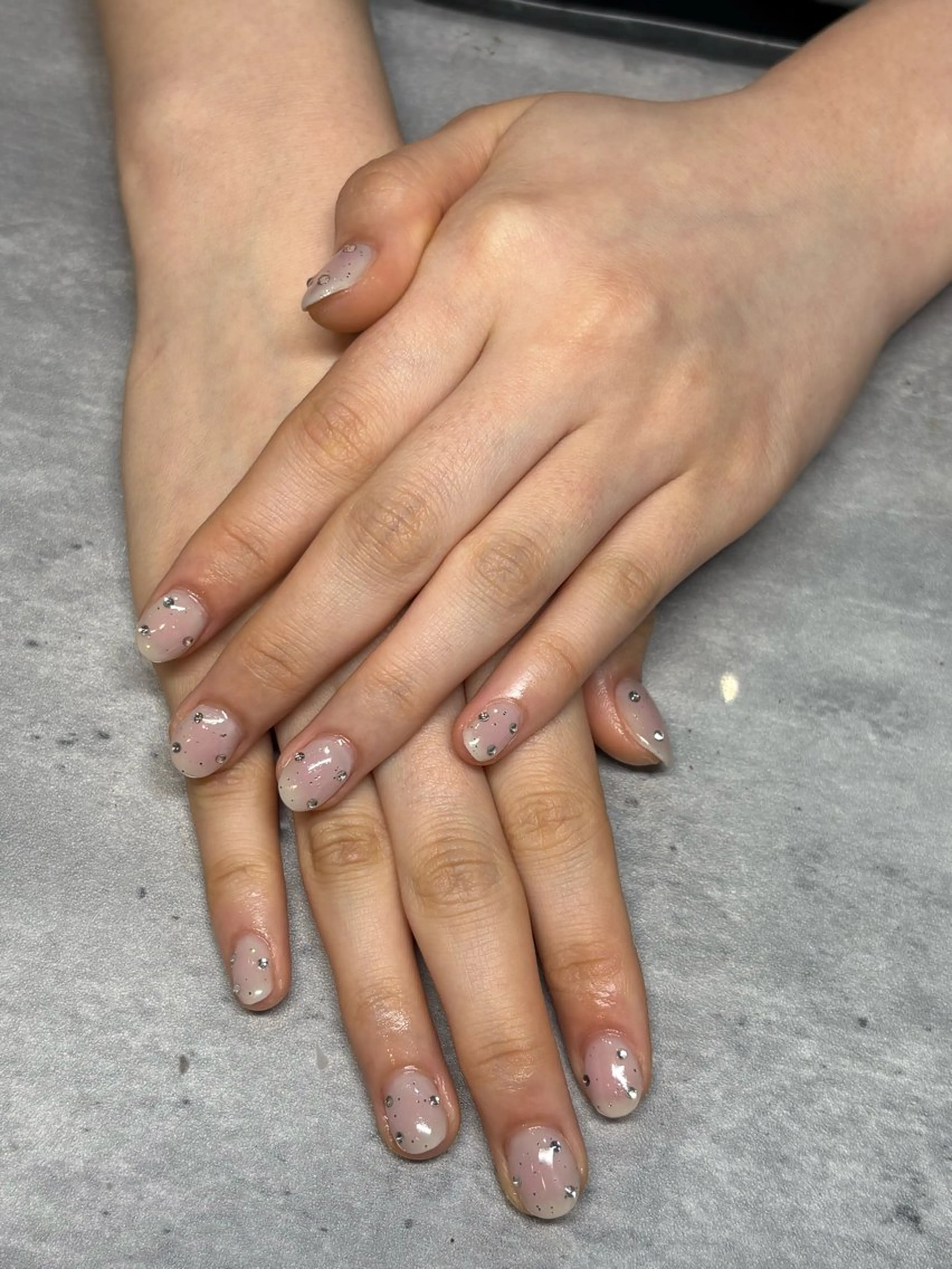 ネイル チークネイル ピンク sato marinのネイルデザイン