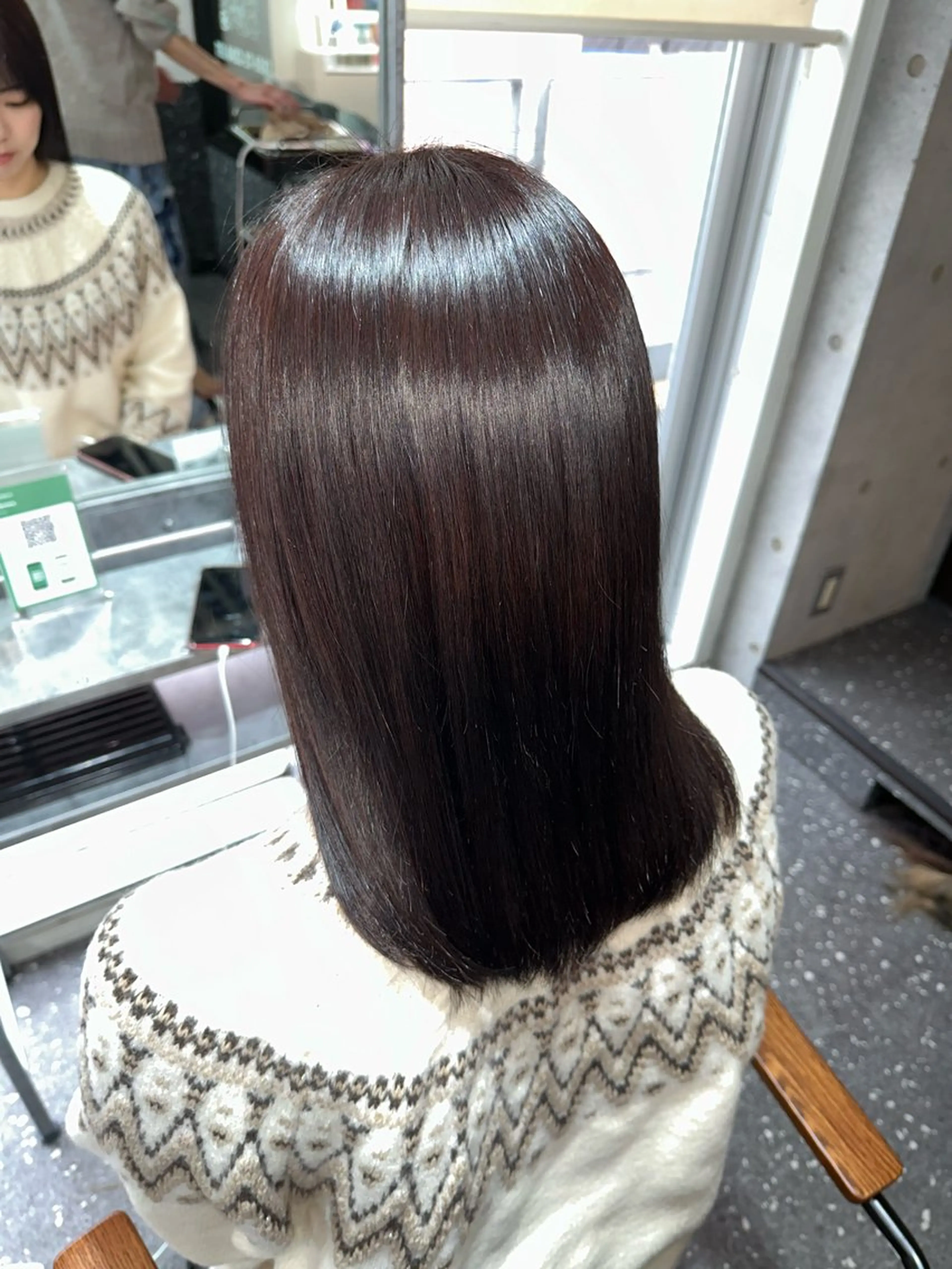 セミロング カラー パーマ カット ヘアカラー 縮毛矯正 トリートメント 髪質改善⭐️縮毛矯正 中野⭐️Rinaのヘアスタイル