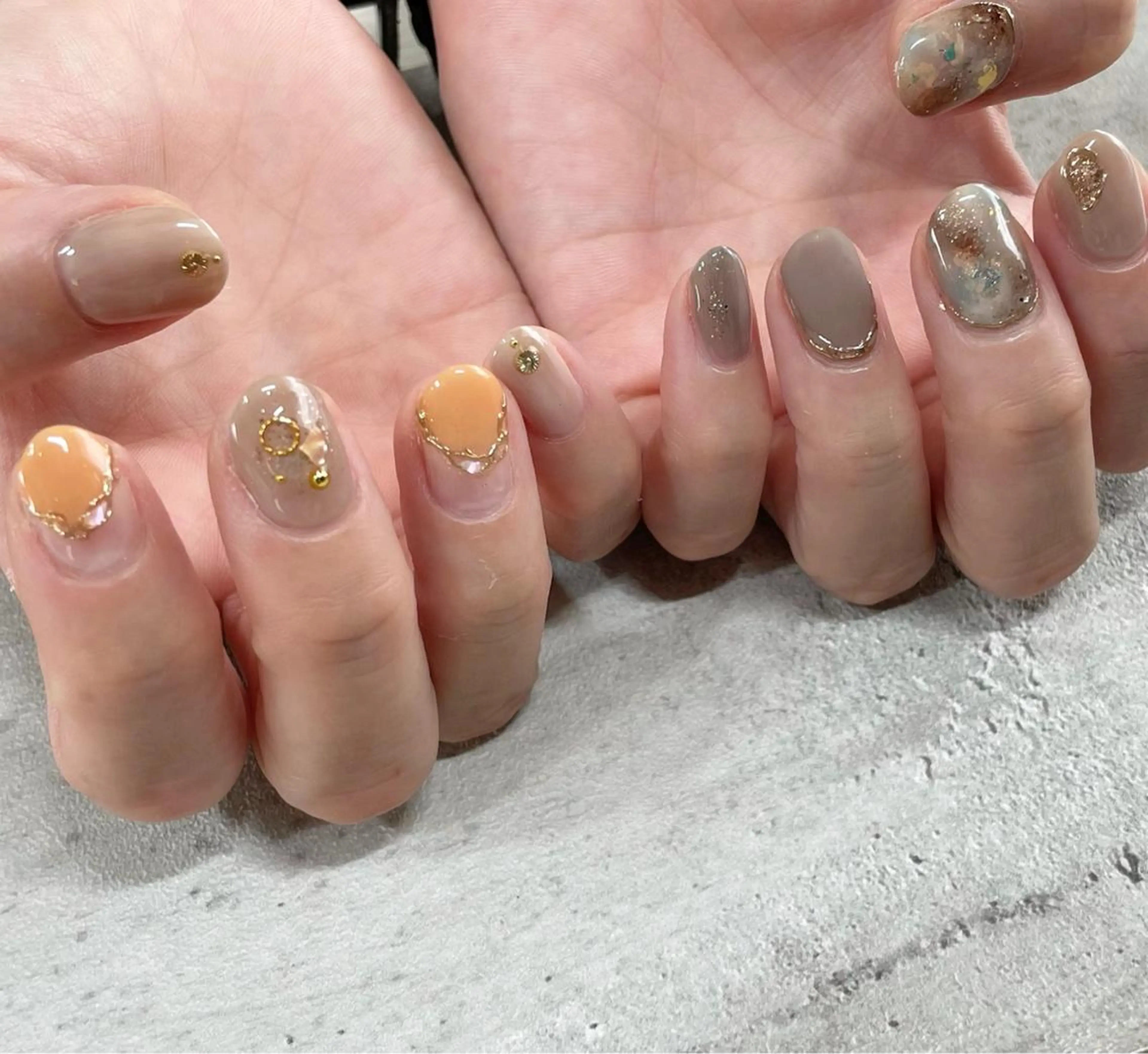 ネイル ジェルネイル 東 千夏のネイルデザイン