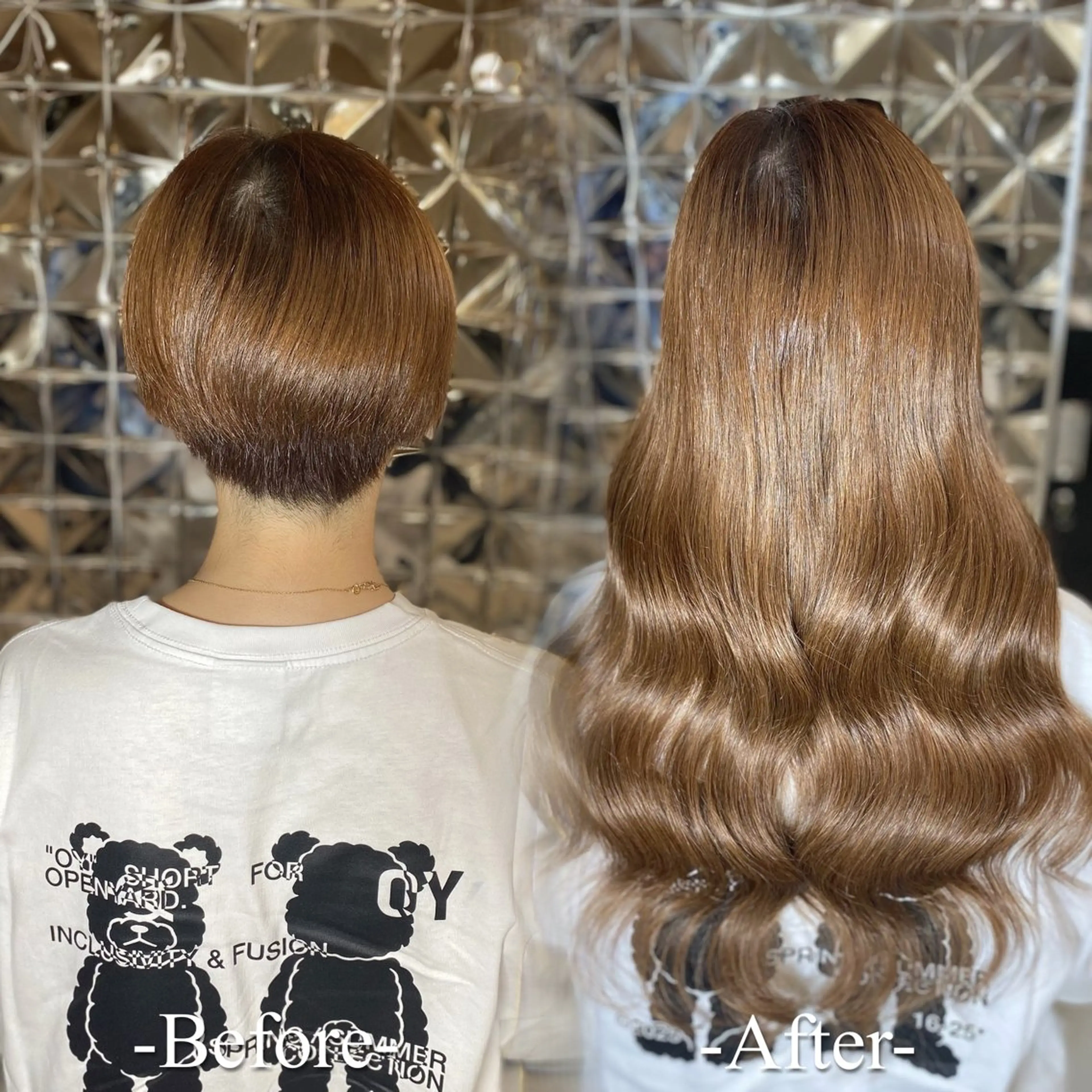 ロング シールエクステ エクステ ロング エクステ ラブスタシー Lilyのヘアスタイル