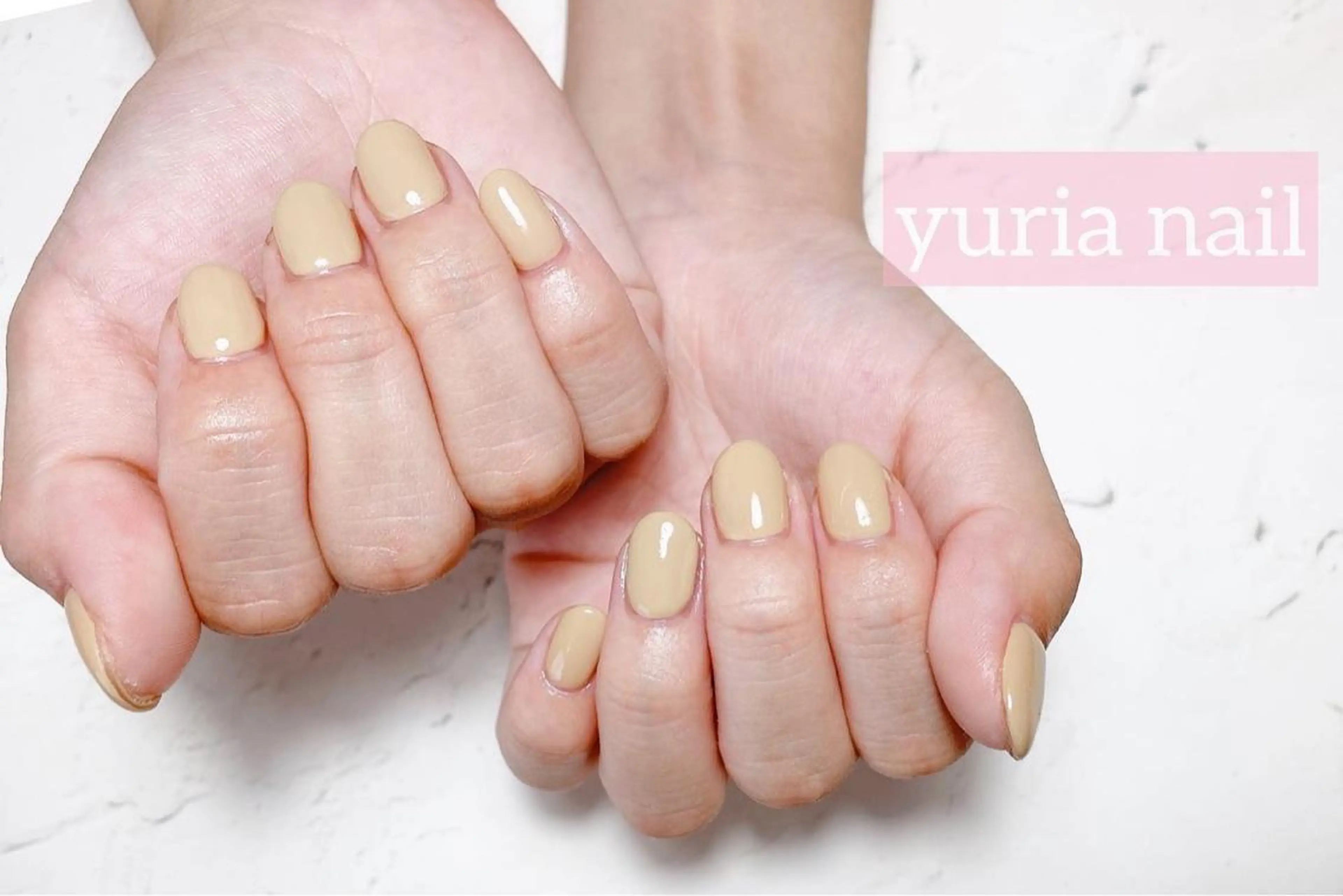 ネイル ジェルネイル オフィスネイル ワンカラーネイル ハンドネイル 小林 ゆりあのネイルデザイン