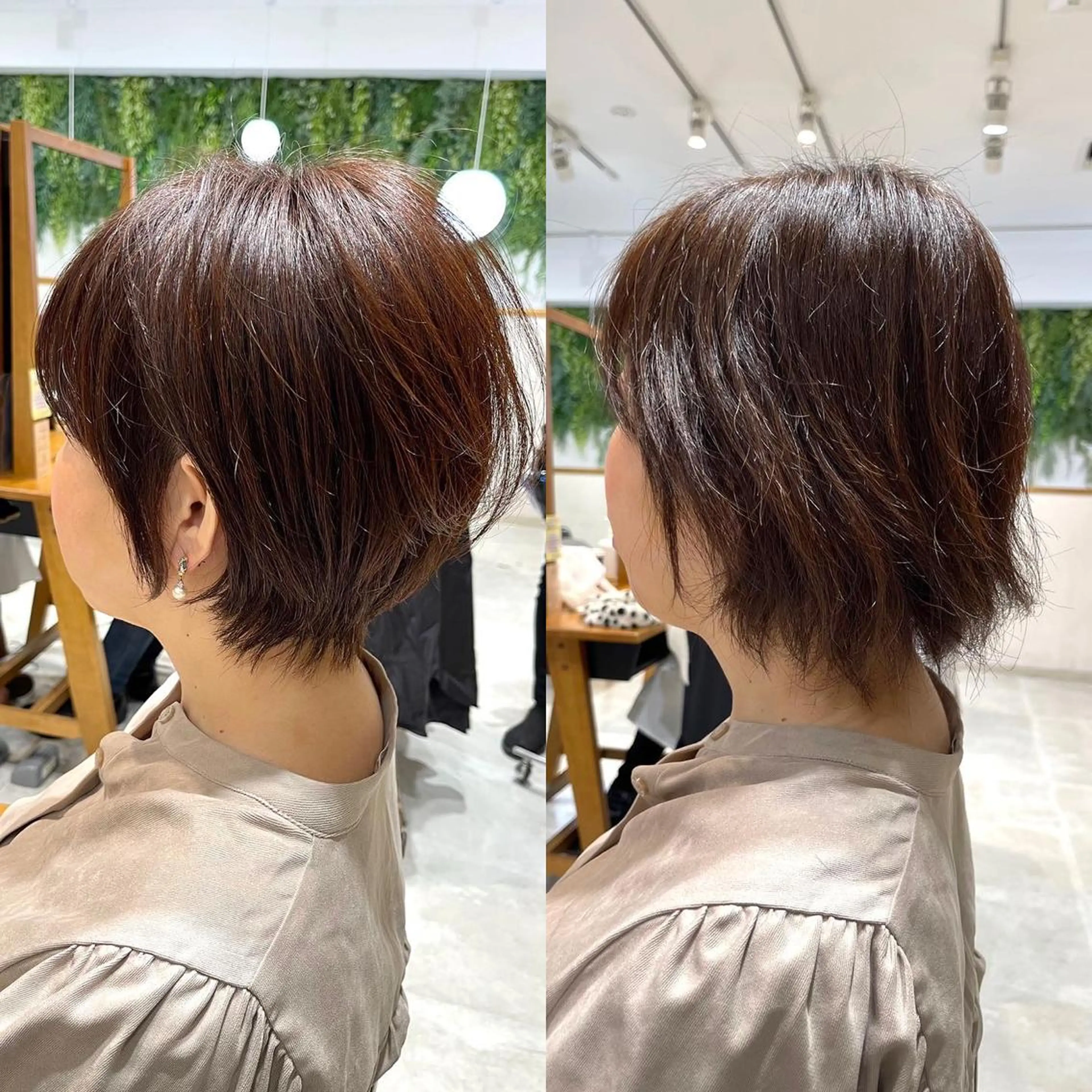 ショート カット 縮毛矯正 トリートメント イメチェンカット✂️ 錦糸町佐藤店長のヘアスタイル