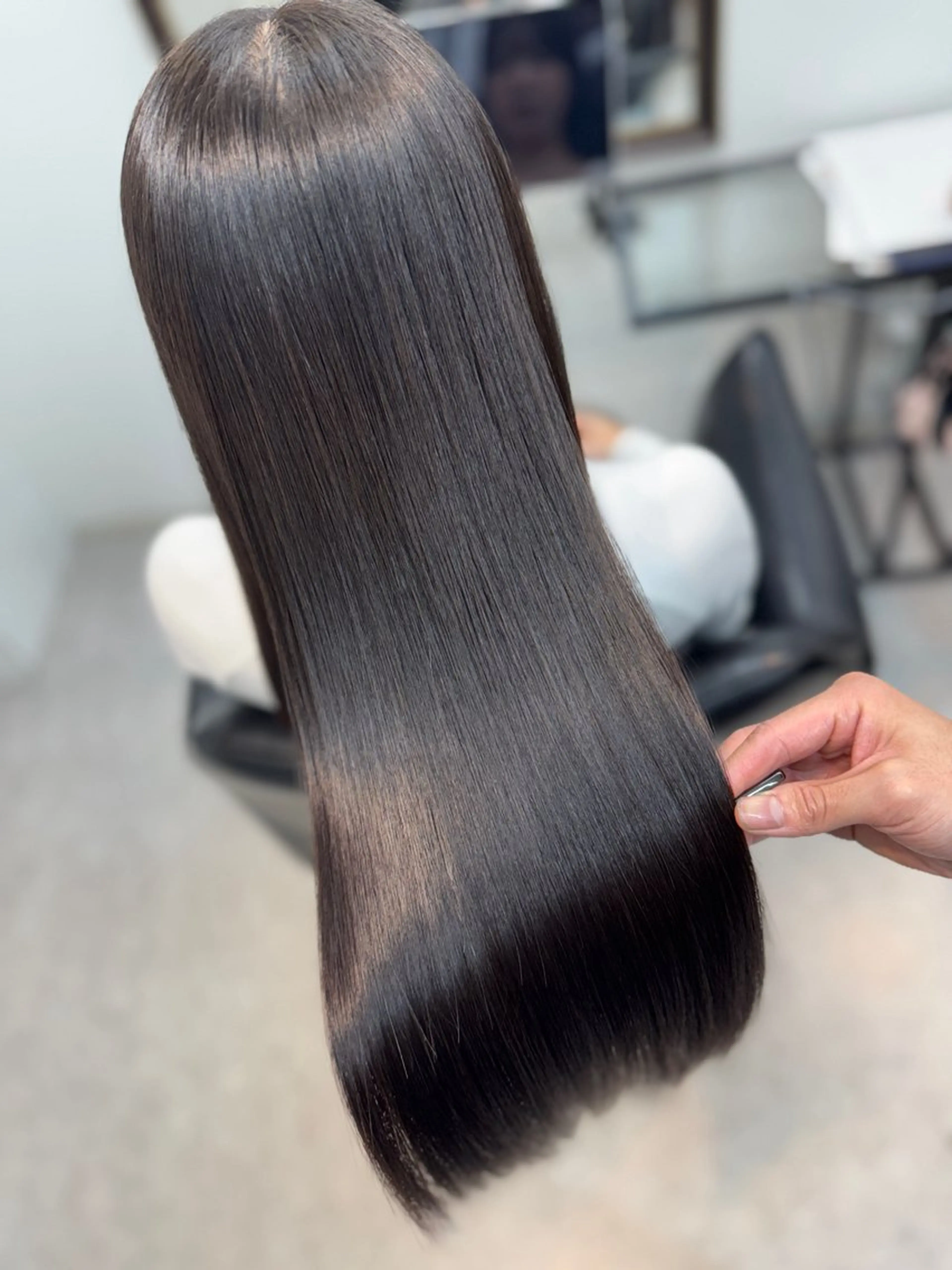 ロング 縮毛矯正 トリートメント 【髪質改善】大川 倖平のヘアスタイル