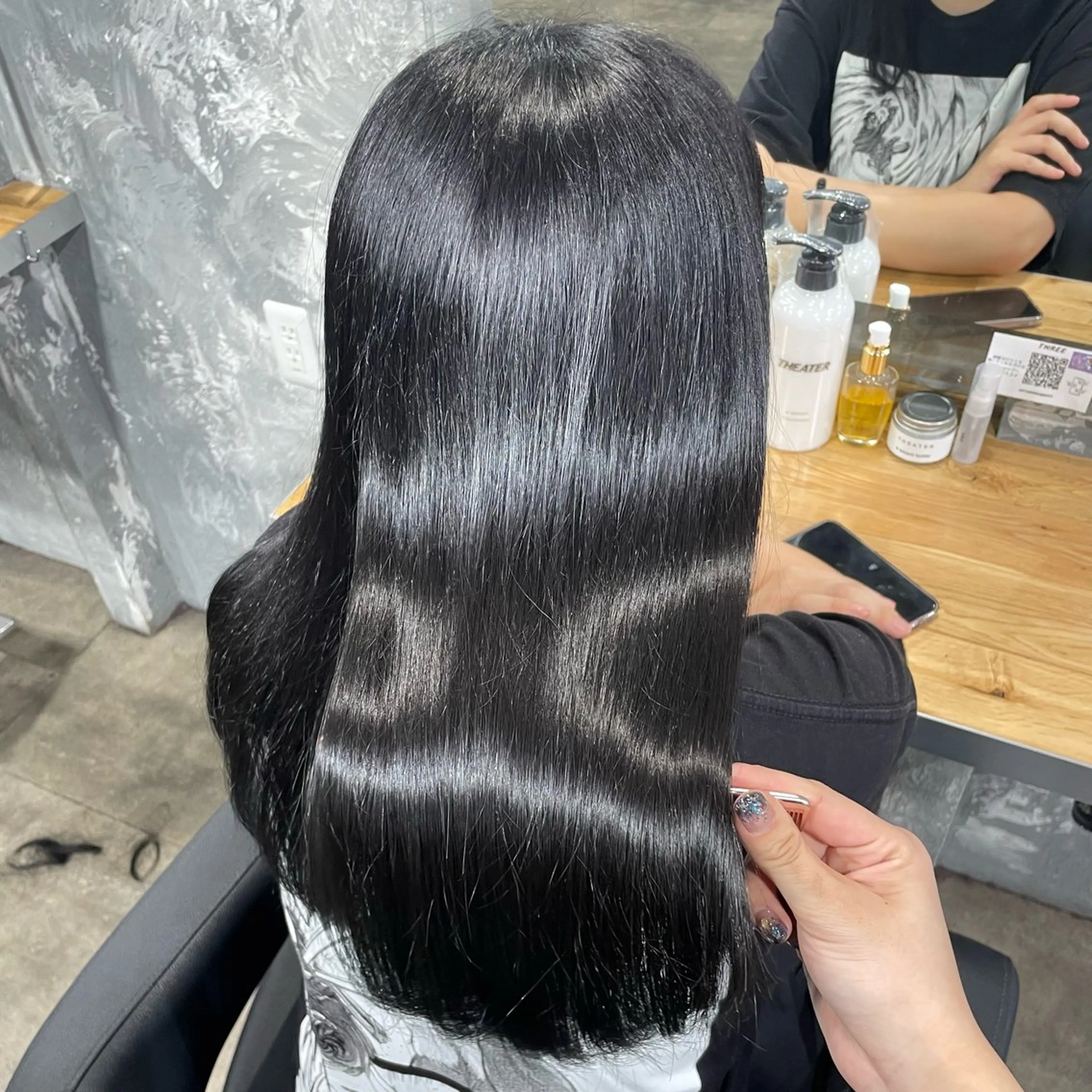 ロング カラー 髪質改善 トリートメント 表参道♡暗髪♡ 艶カラー♡アユミのヘアスタイル