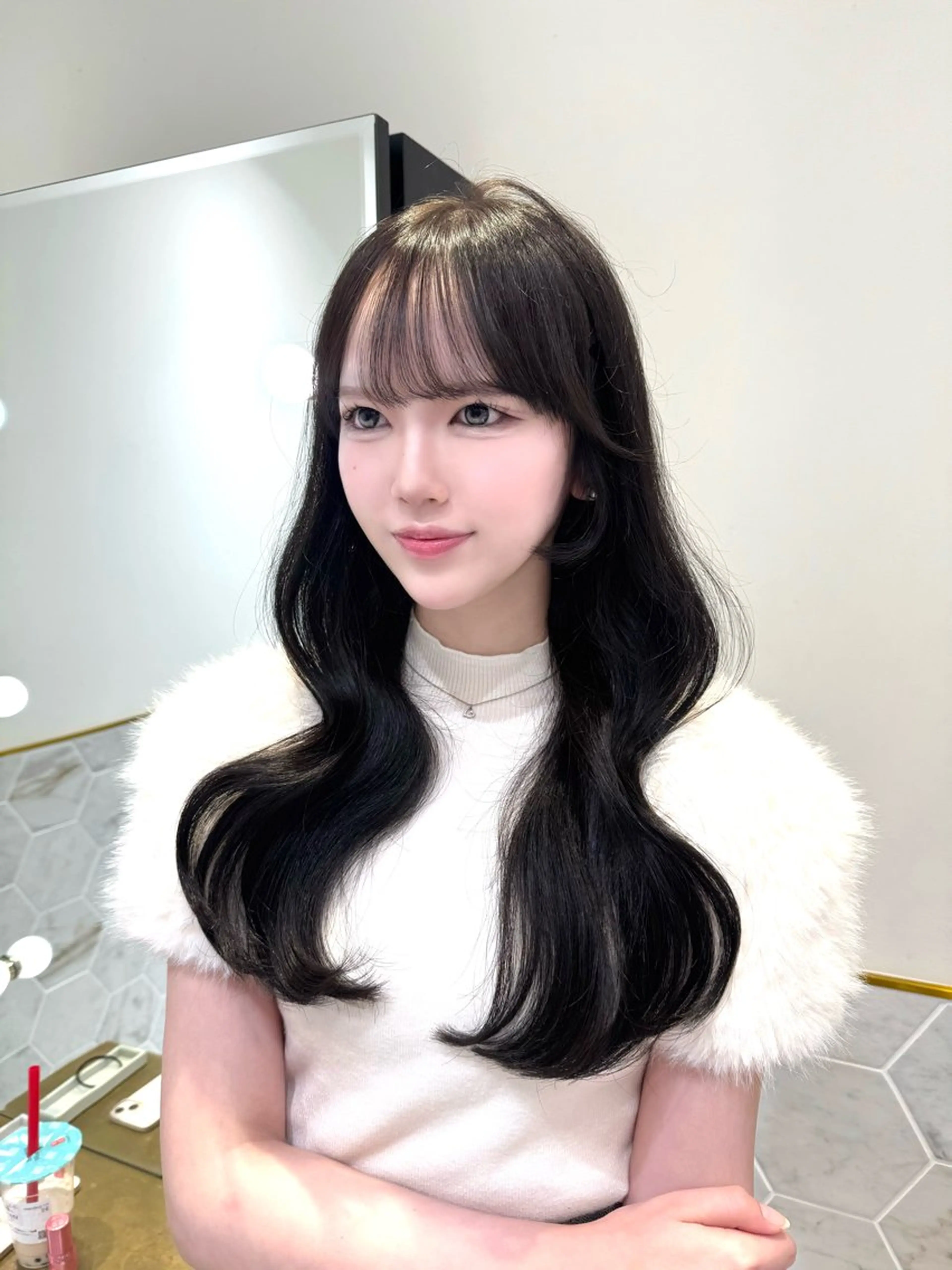 ロング カラー ヘアカラー costes 今井芽依のヘアスタイル