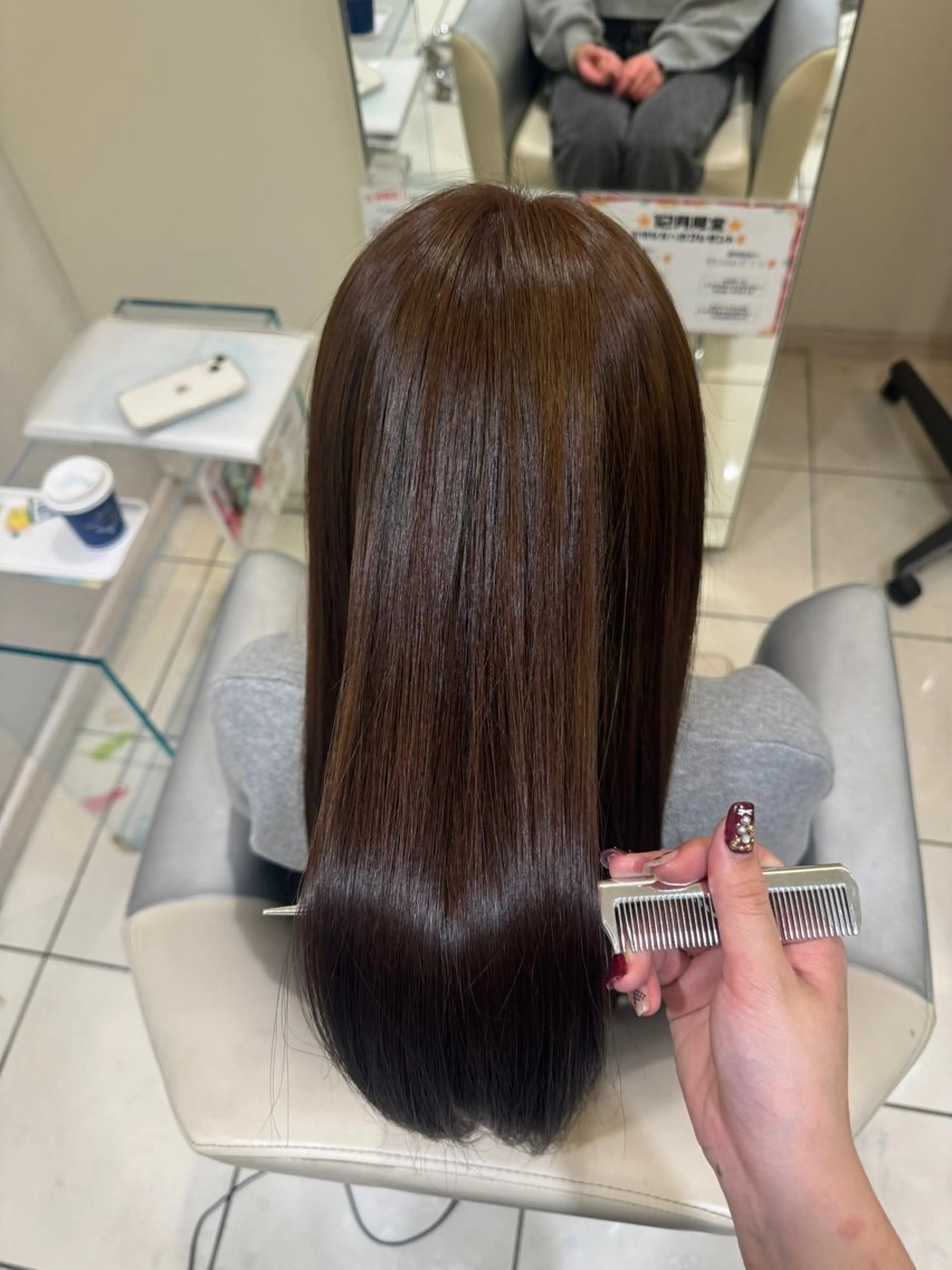 カラー ブラウン艶カラー / mizuki🎀のヘアスタイル