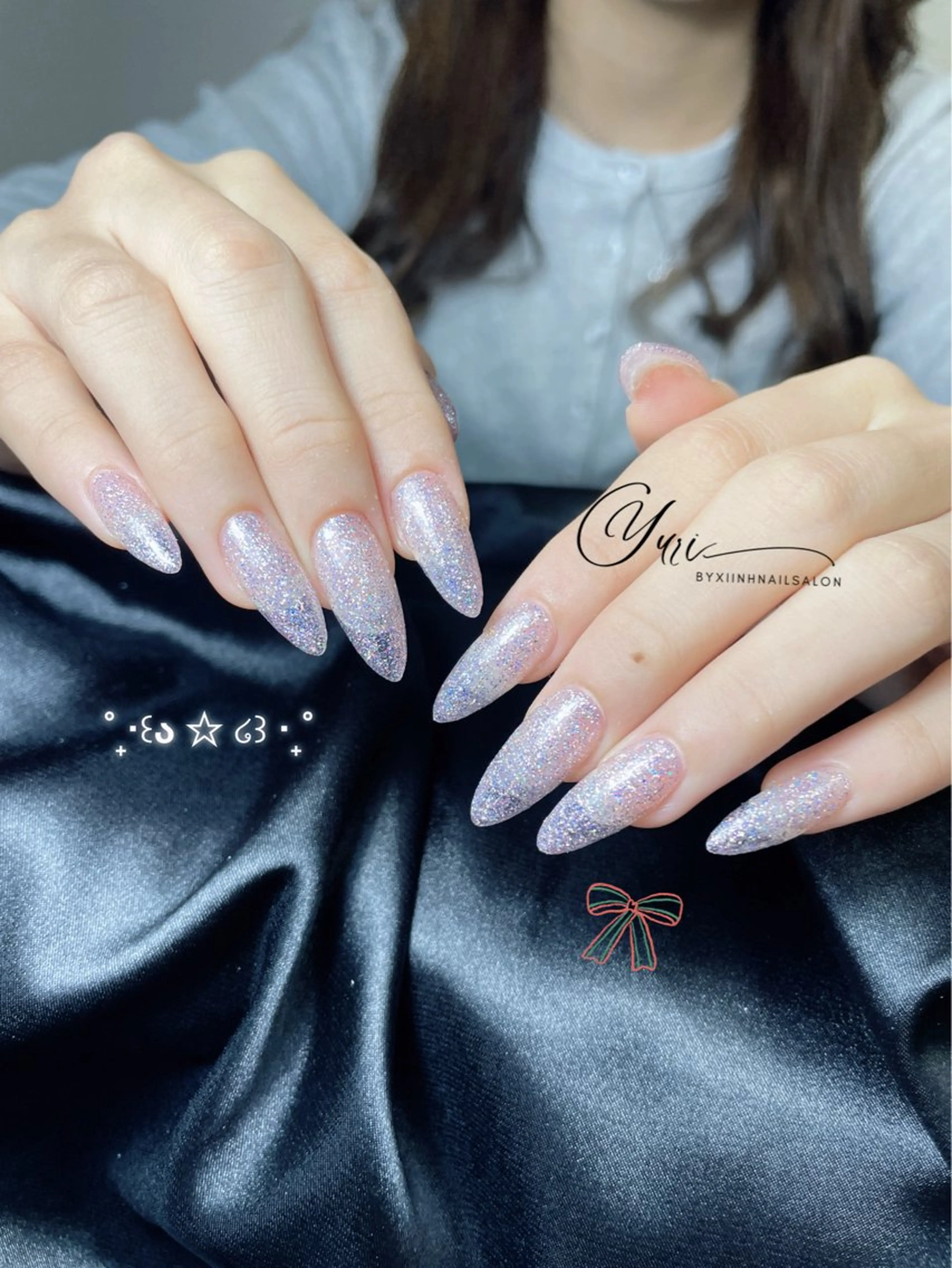 ネイル チークネイル 桜ネイル フラッシュネイル フットネイル フレンチネイル ハンドネイル YURI NAILのネイルデザイン