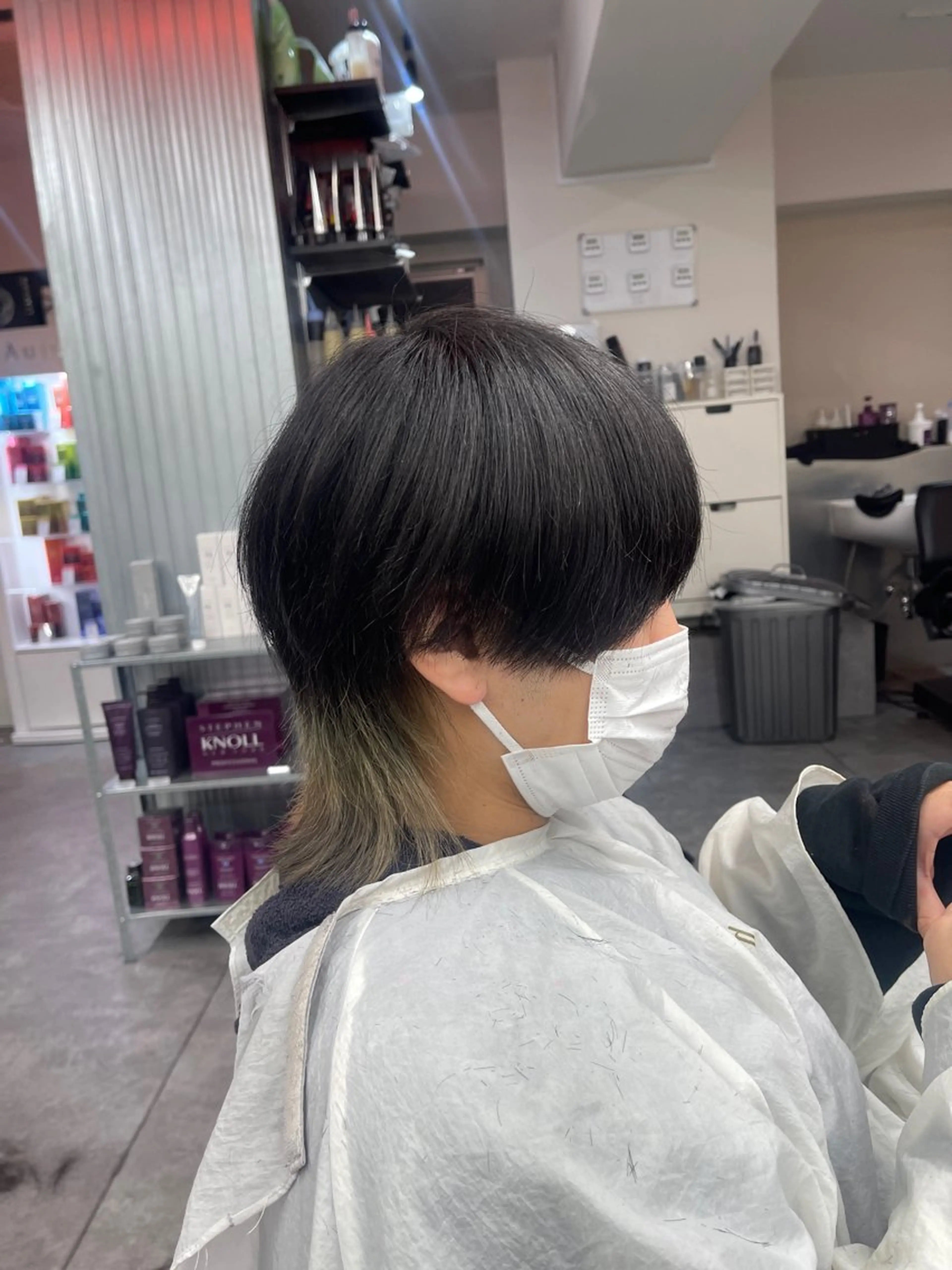 メンズ メンズウルフカット ウルフカット メンズパーマ専門 /縦落ち/渋谷駅近のヘアスタイル