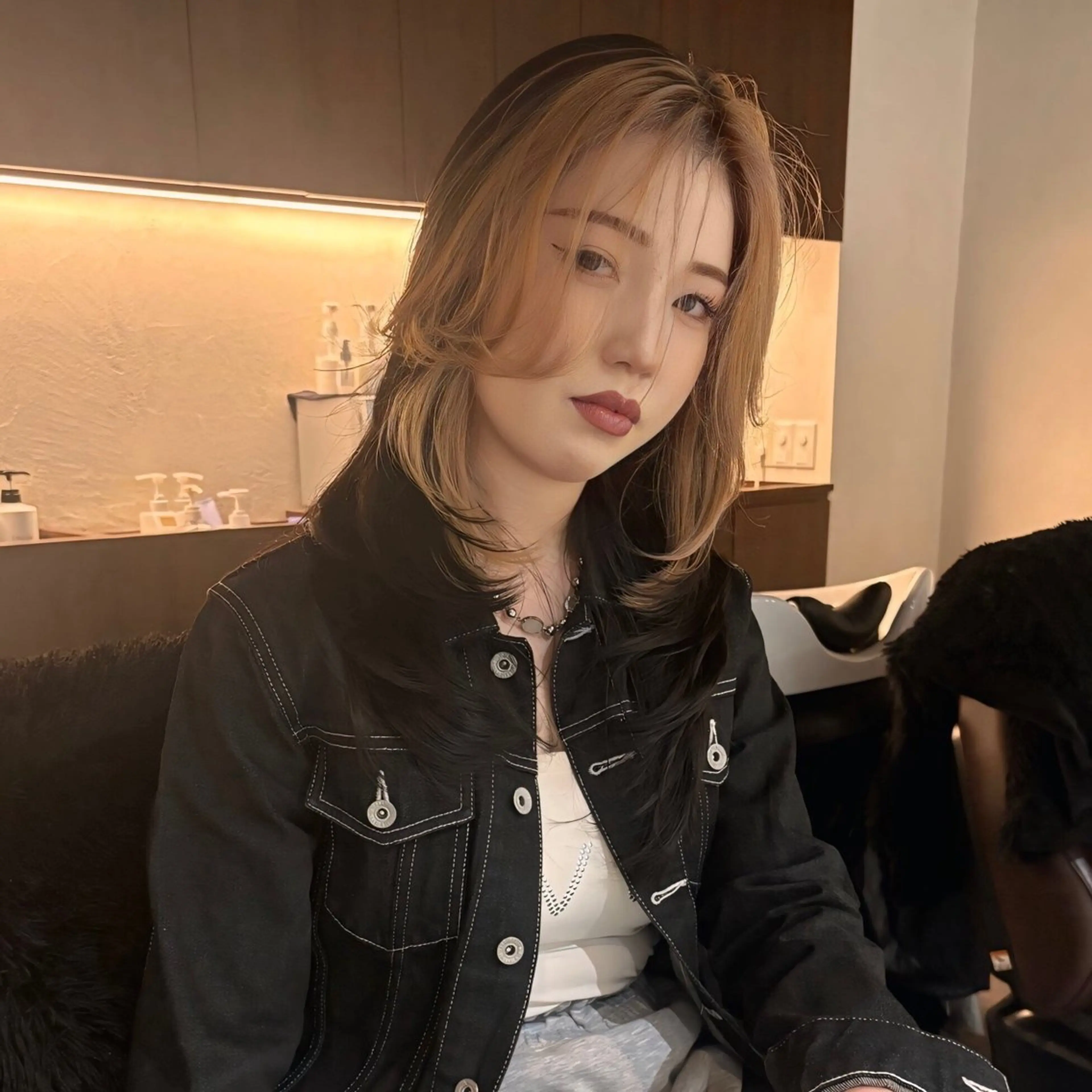 セミロング 名古屋/落ちる黒 黒染め落としのヘアスタイル