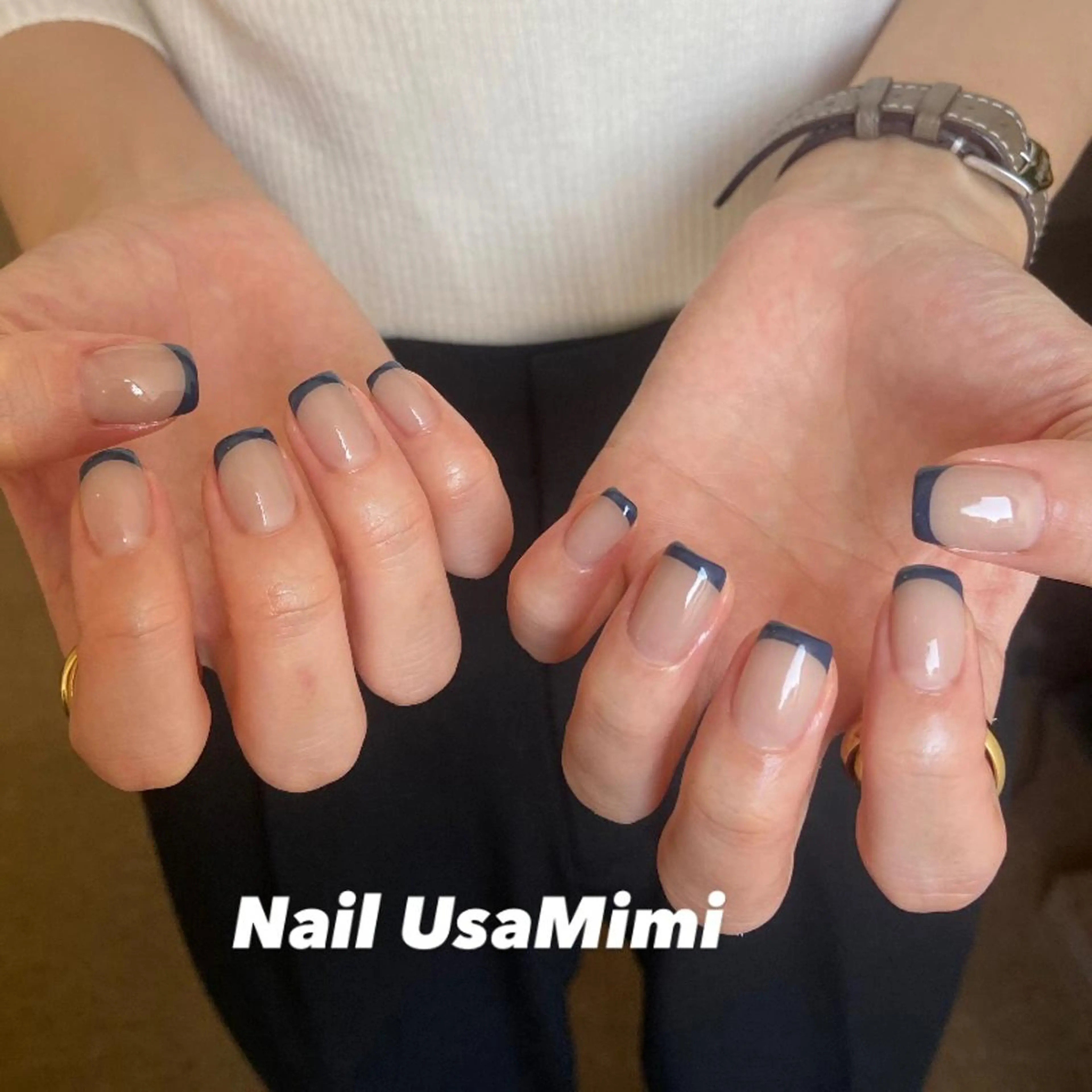 ネイル クリアネイル フットネイル ジェルネイル マグネットネイル 持ち込み 本町ネイルNail UsaMimiのネイルデザイン