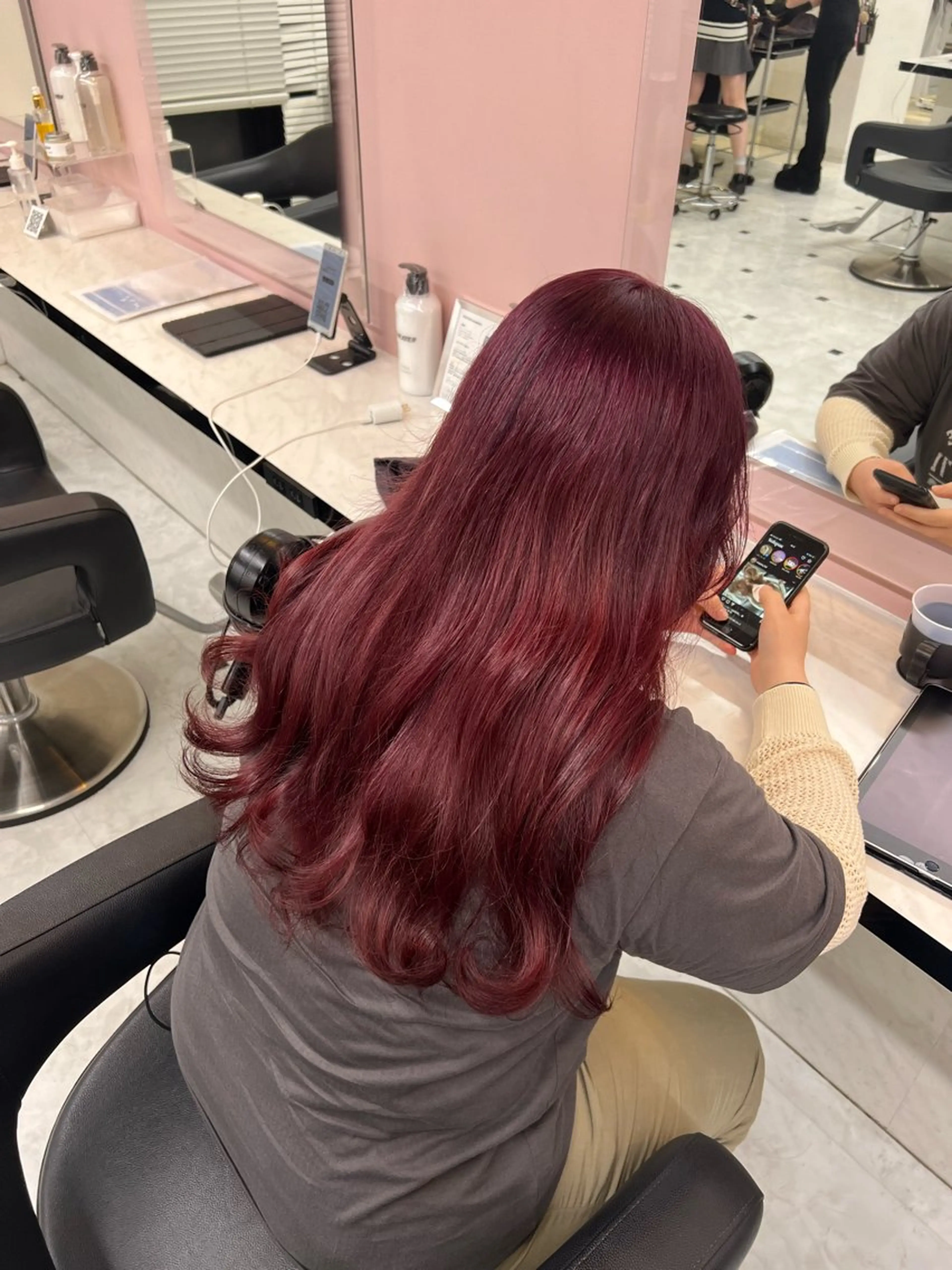 カラー 愛され暖色♥️モテ 艶髪♥️りなのヘアスタイル