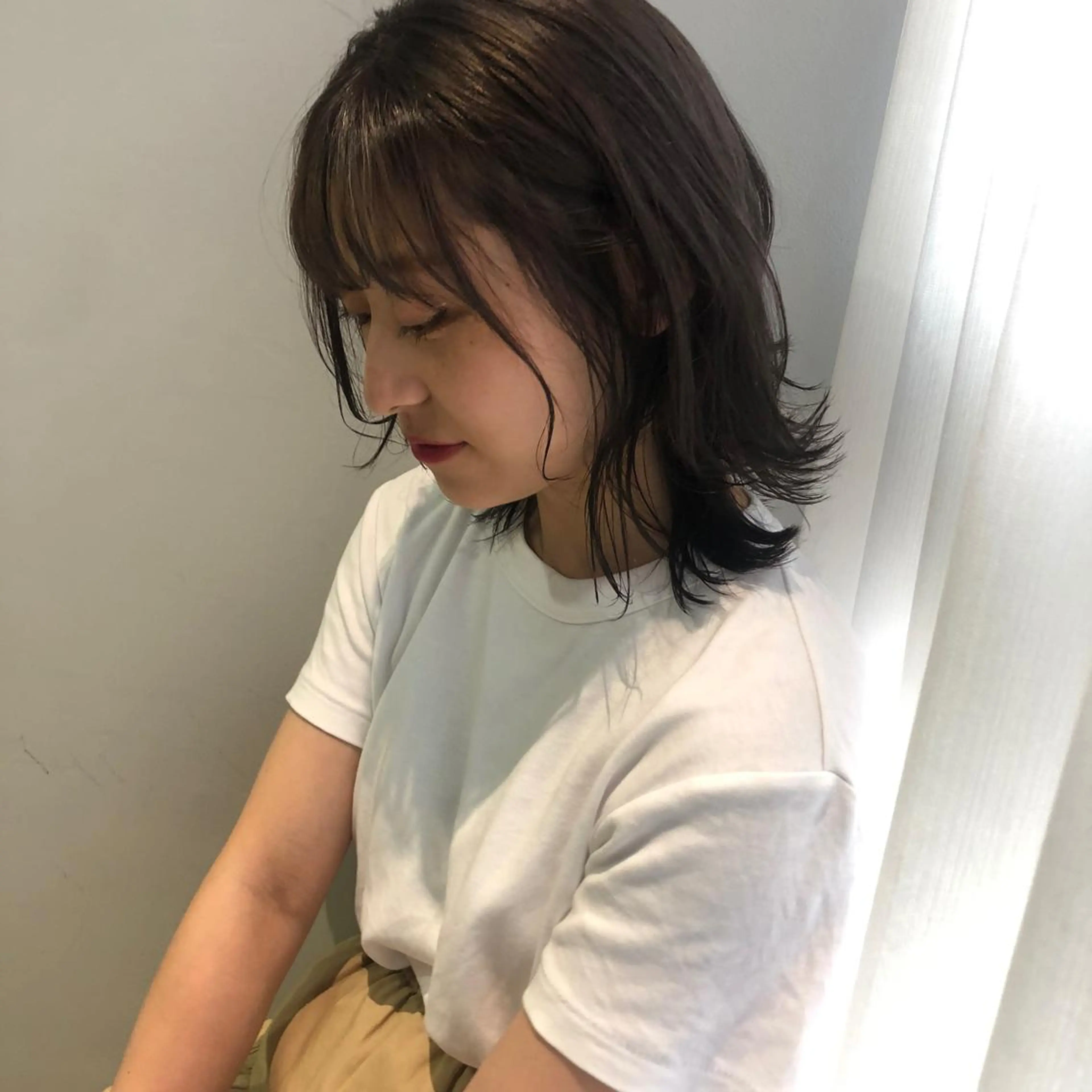 ミディアム カラー パーマ 当日予約大歓迎💗 依田瑞希のヘアスタイル