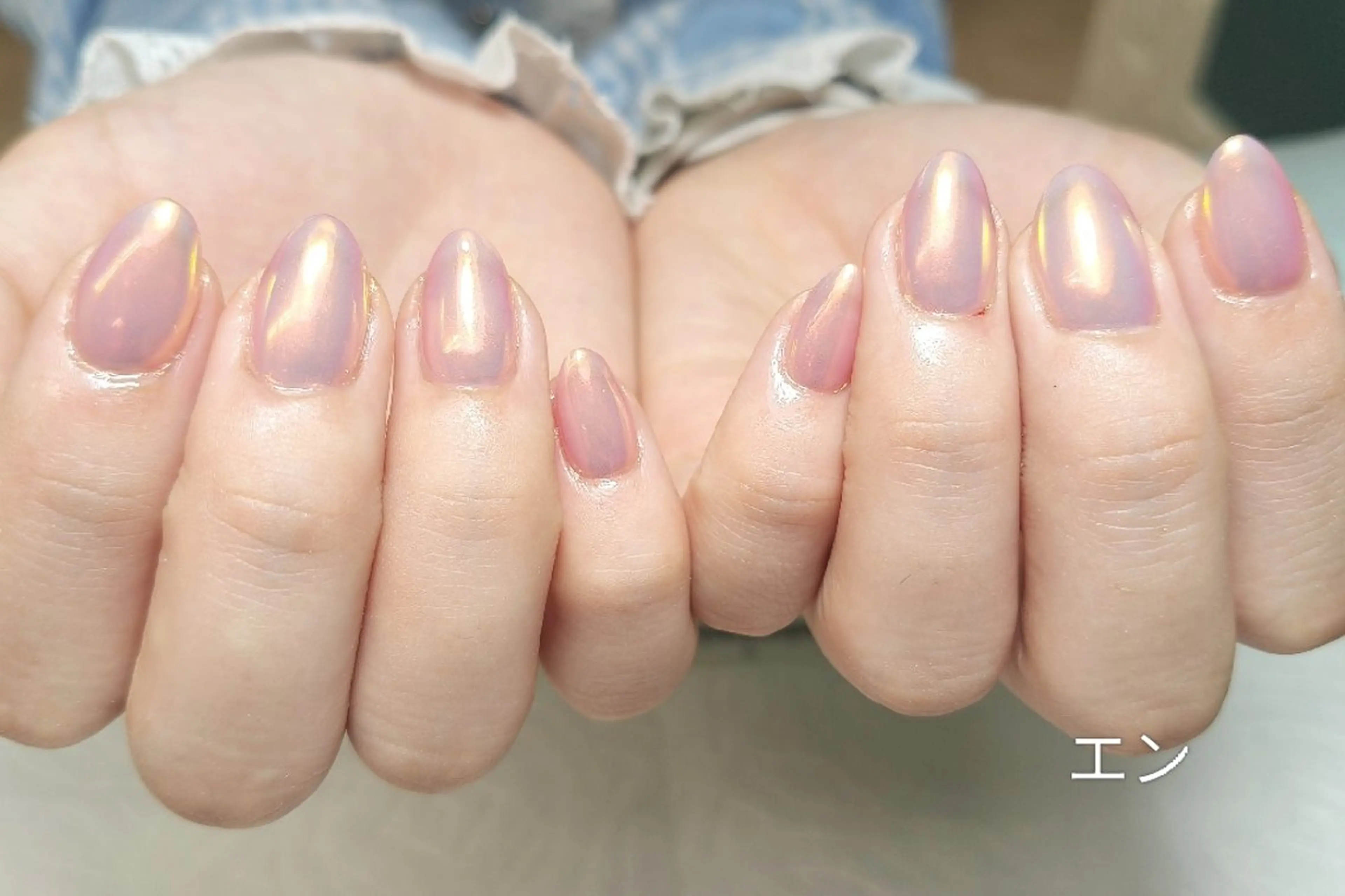 ネイル ミラーネイル ワンカラーネイル ハンドネイル エ ンのネイルデザイン