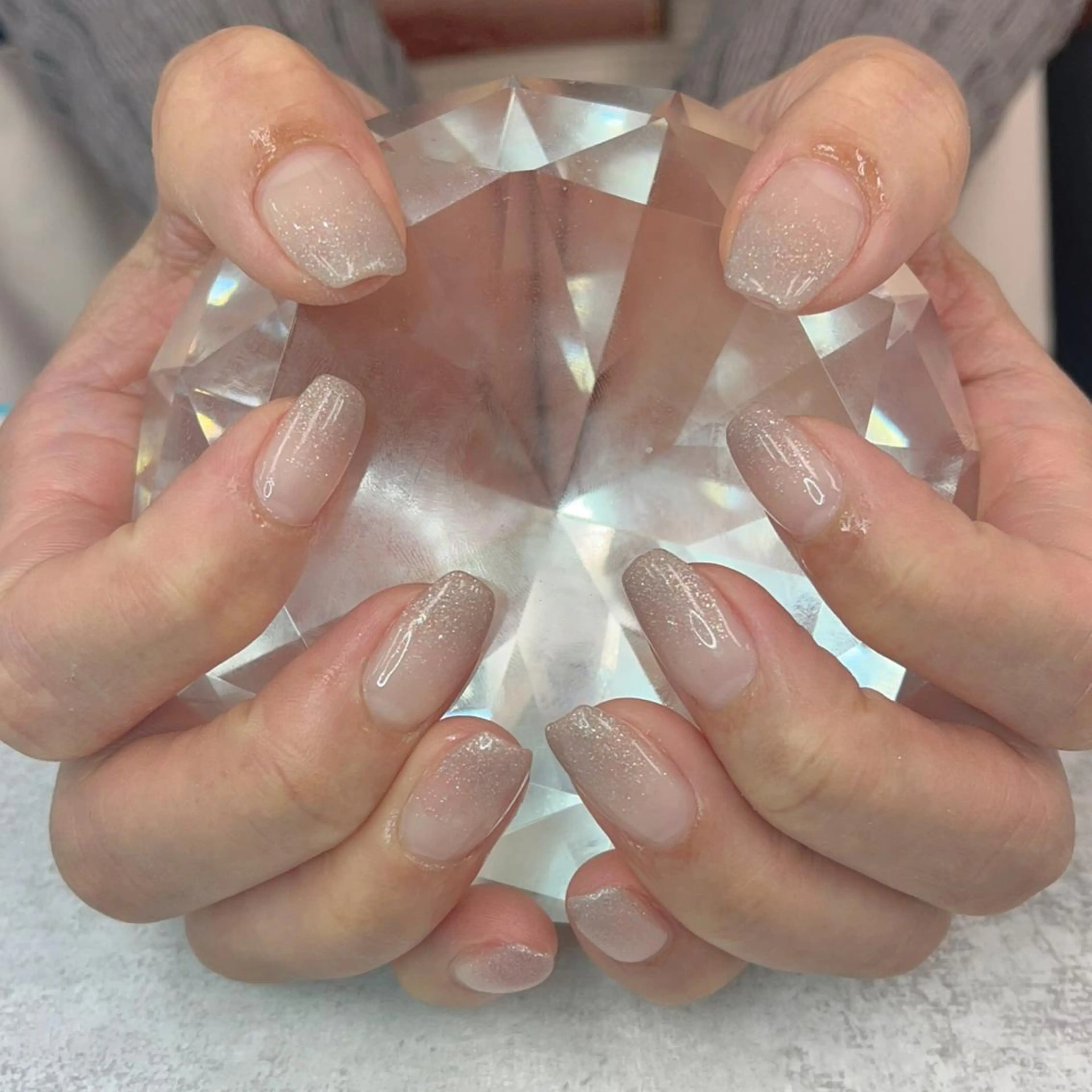ネイル ラメ(グリッター) ラメグラデーション 春ネイル BlueDaisy 栄本店のネイルデザイン
