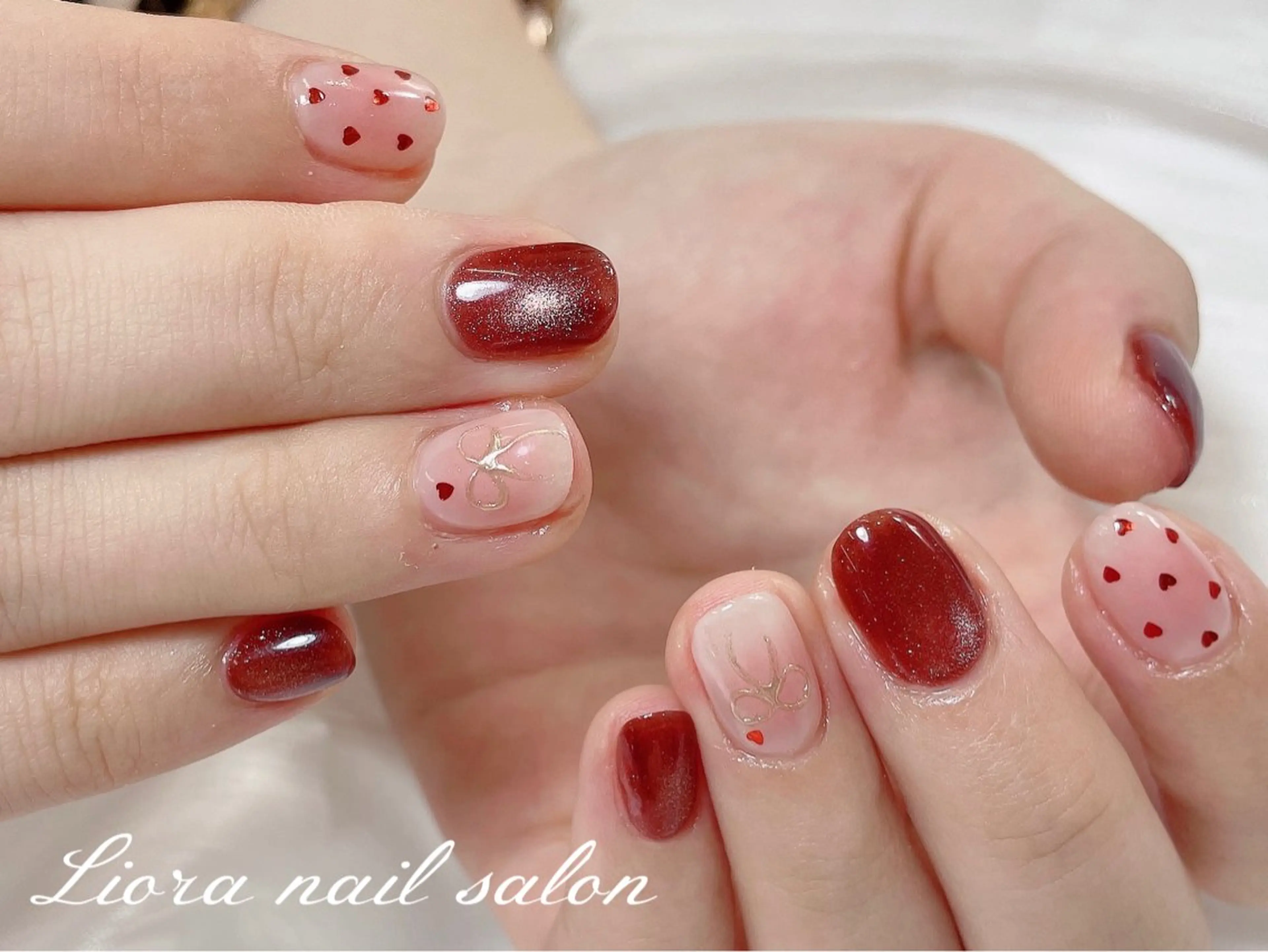 ネイル チークネイル フットネイル フレンチネイル ジェルネイル ガーリー ハンドネイル Liora nail スカルプ専門店のネイルデザイン