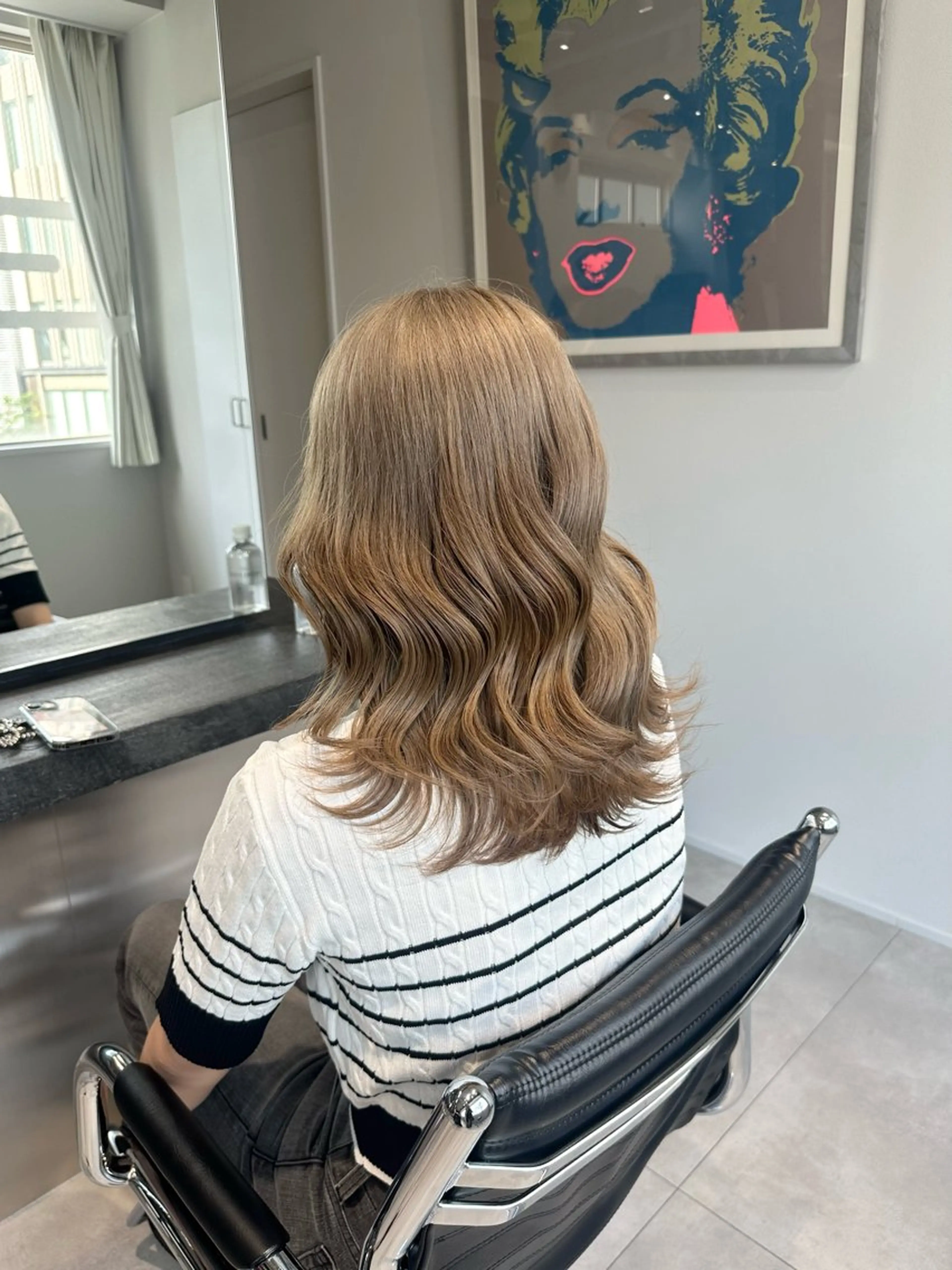 セミロング カラー ベージュカラー ブリーチ ミルクティーベージュ kano🌈 ボブ/レイヤーのヘアスタイル